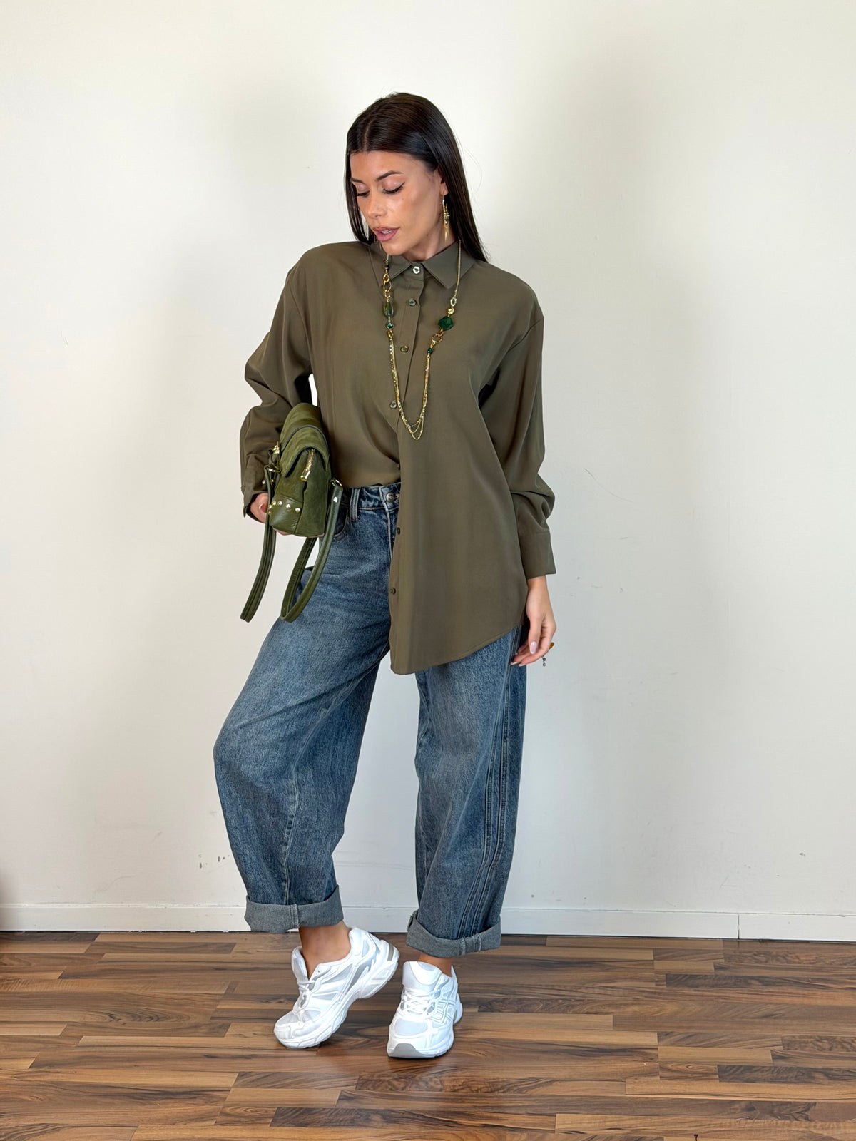 Camicia belle verde