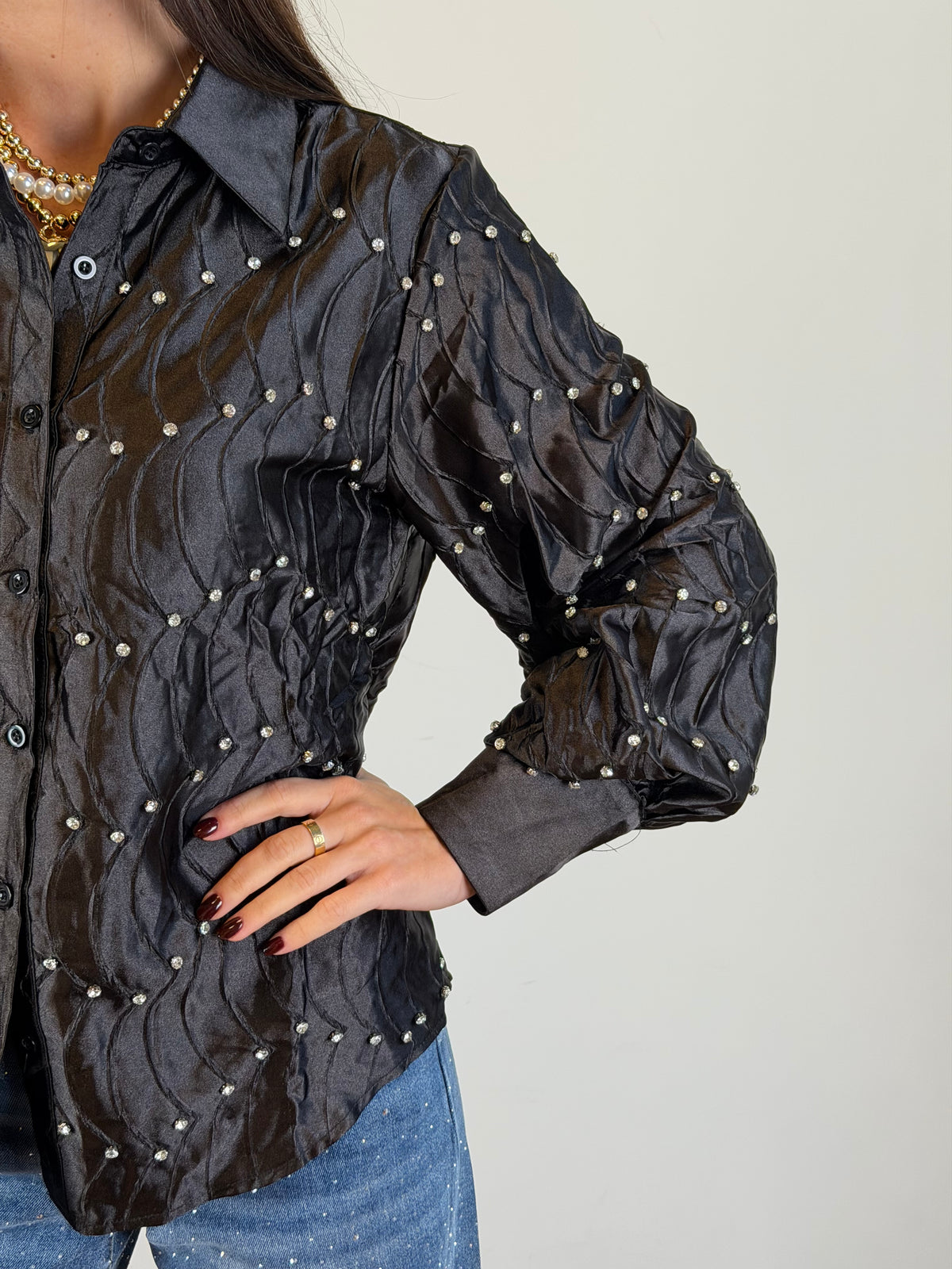 Camicia Stellata nera