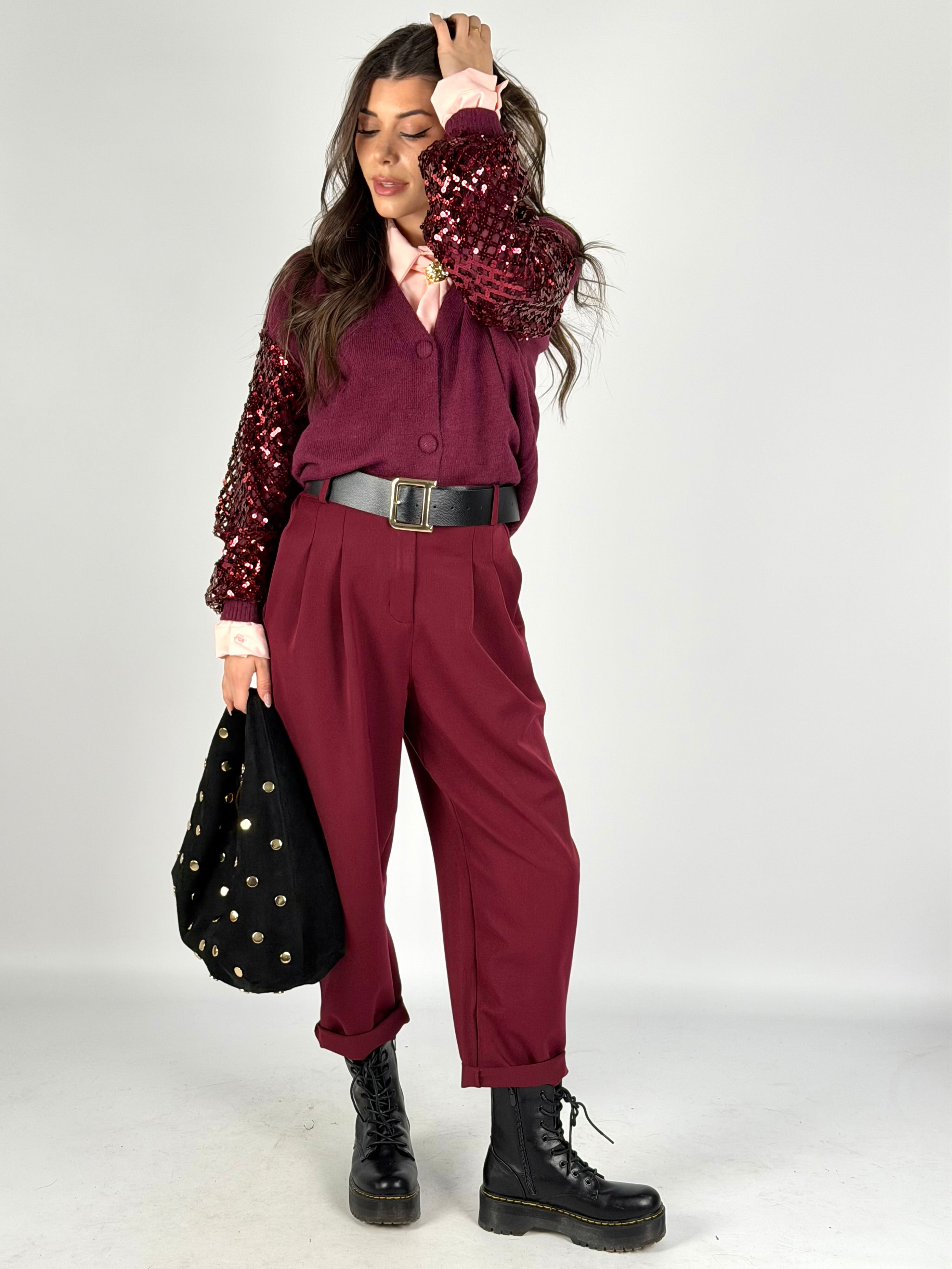 Maglia Brenda bordeaux