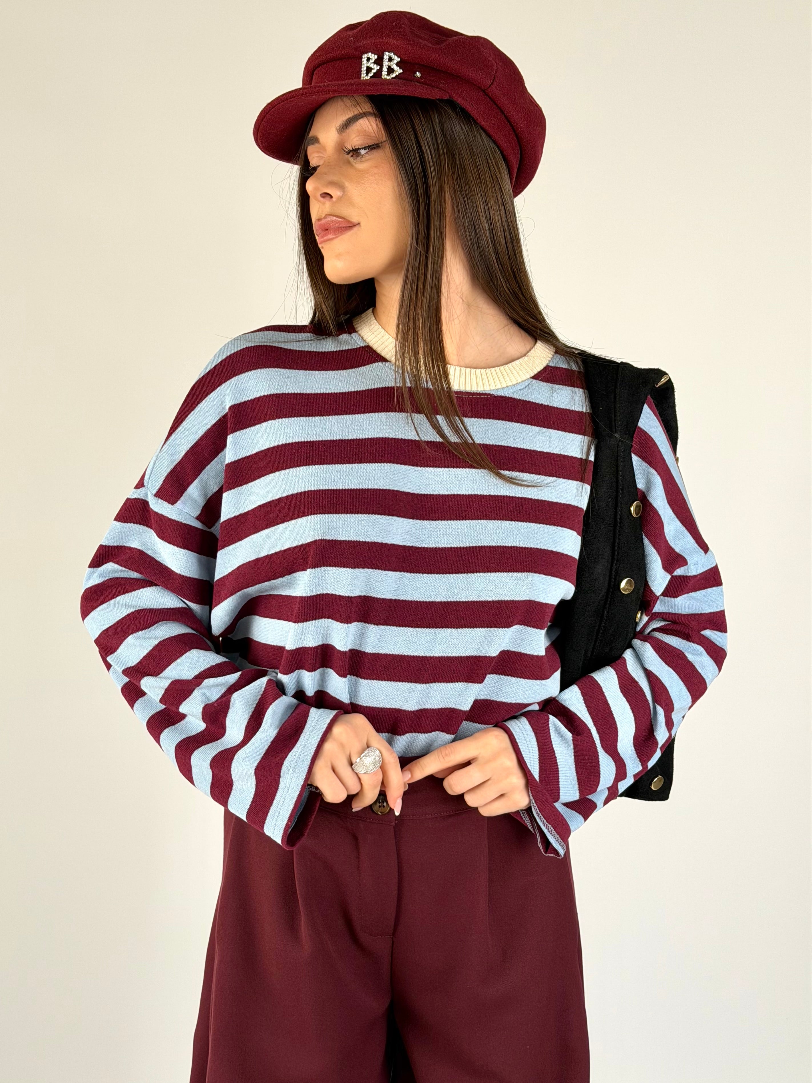 Maglia Iris bordeaux