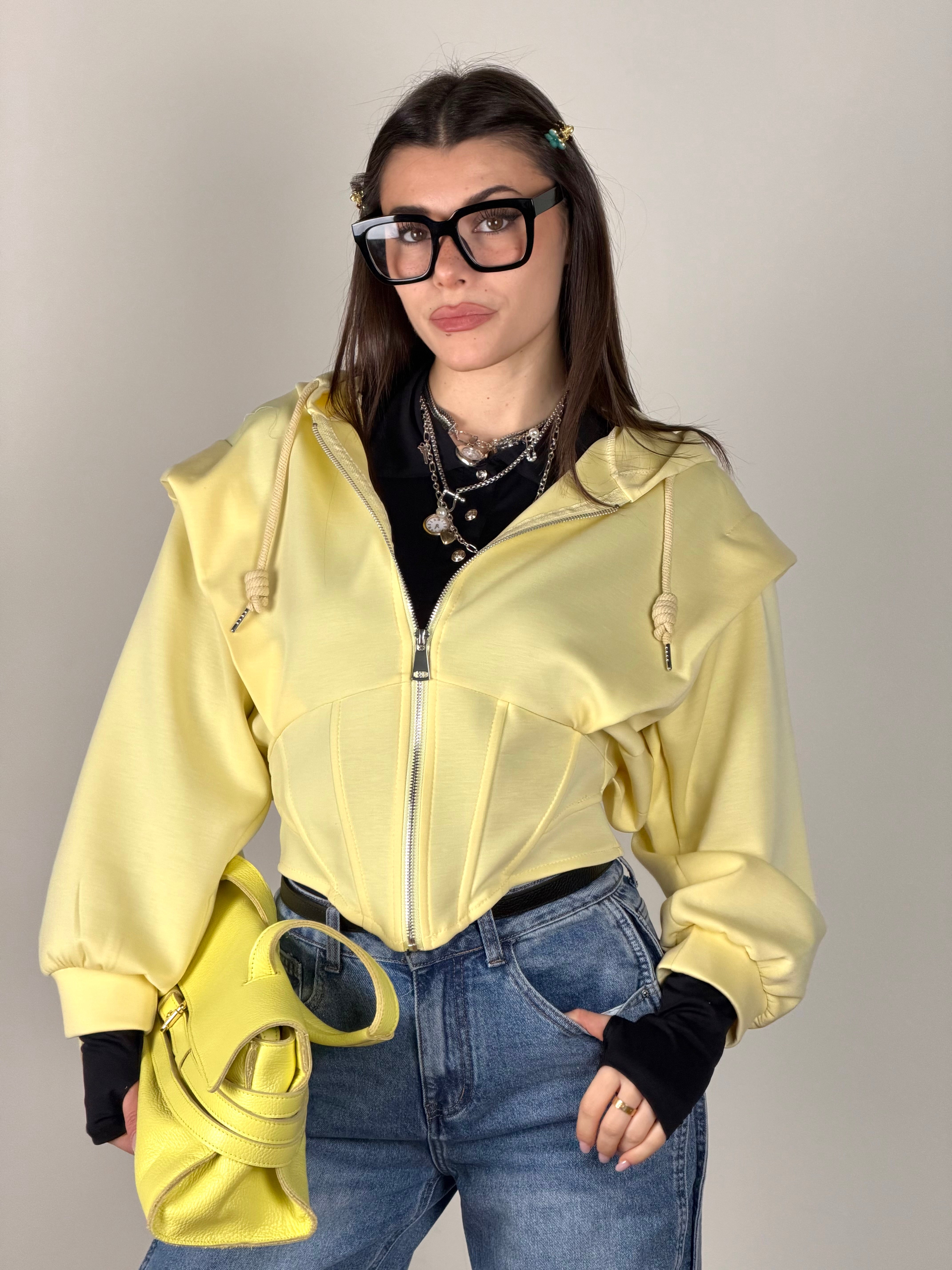 Felpa Rubacuori giallo