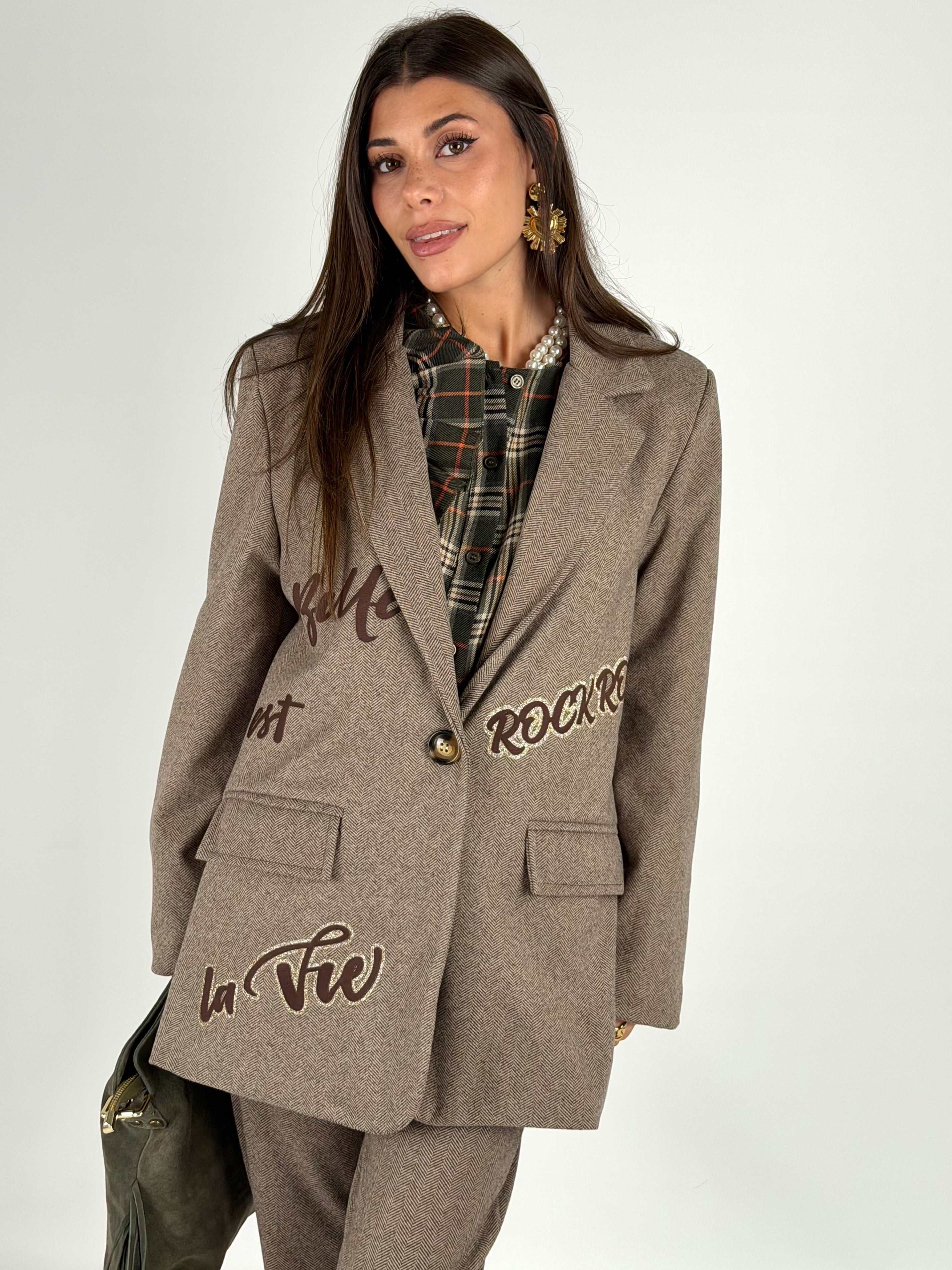 Giacca completo sciala boucle moro