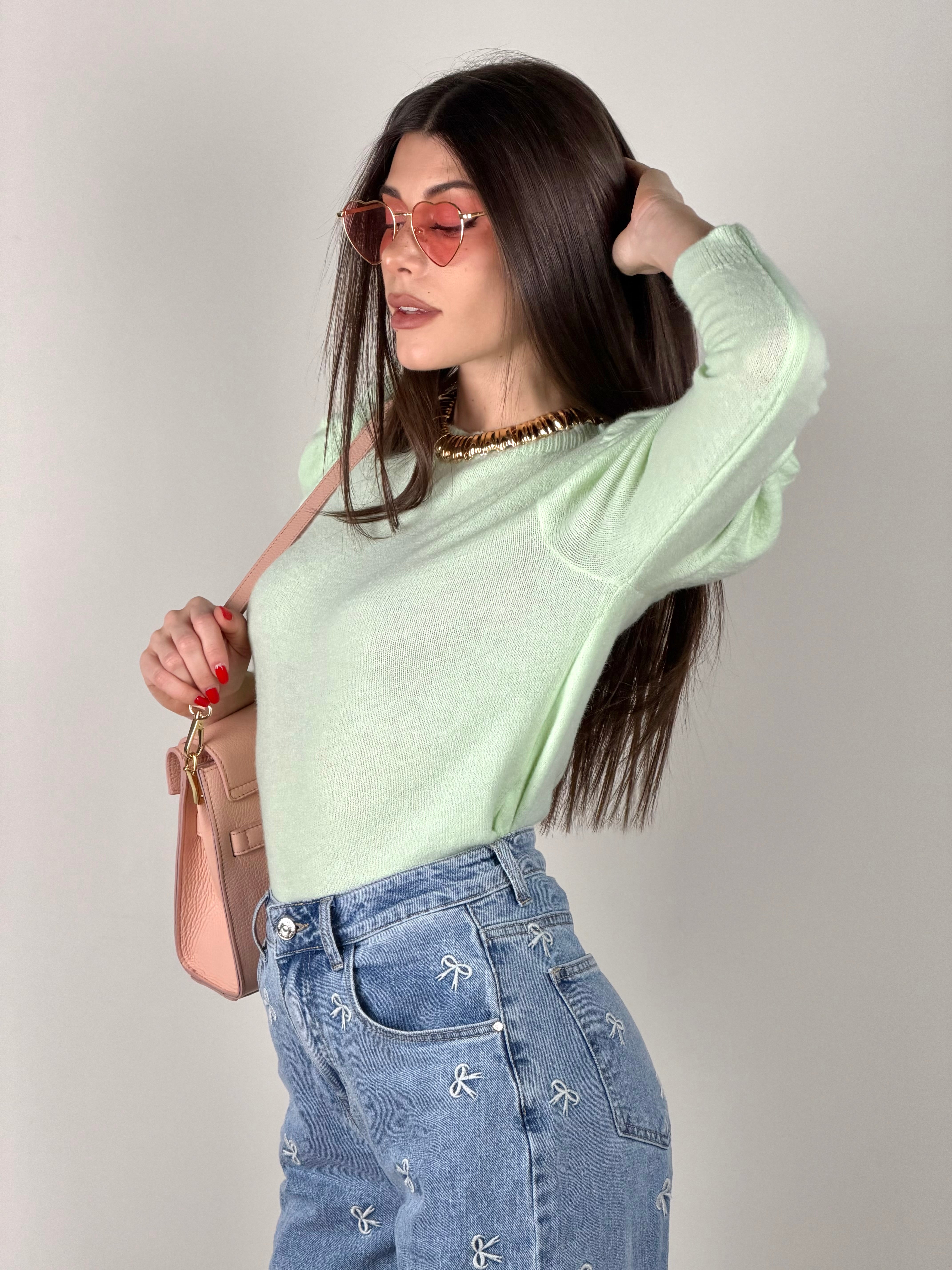 Maglia Nicole verde salvia