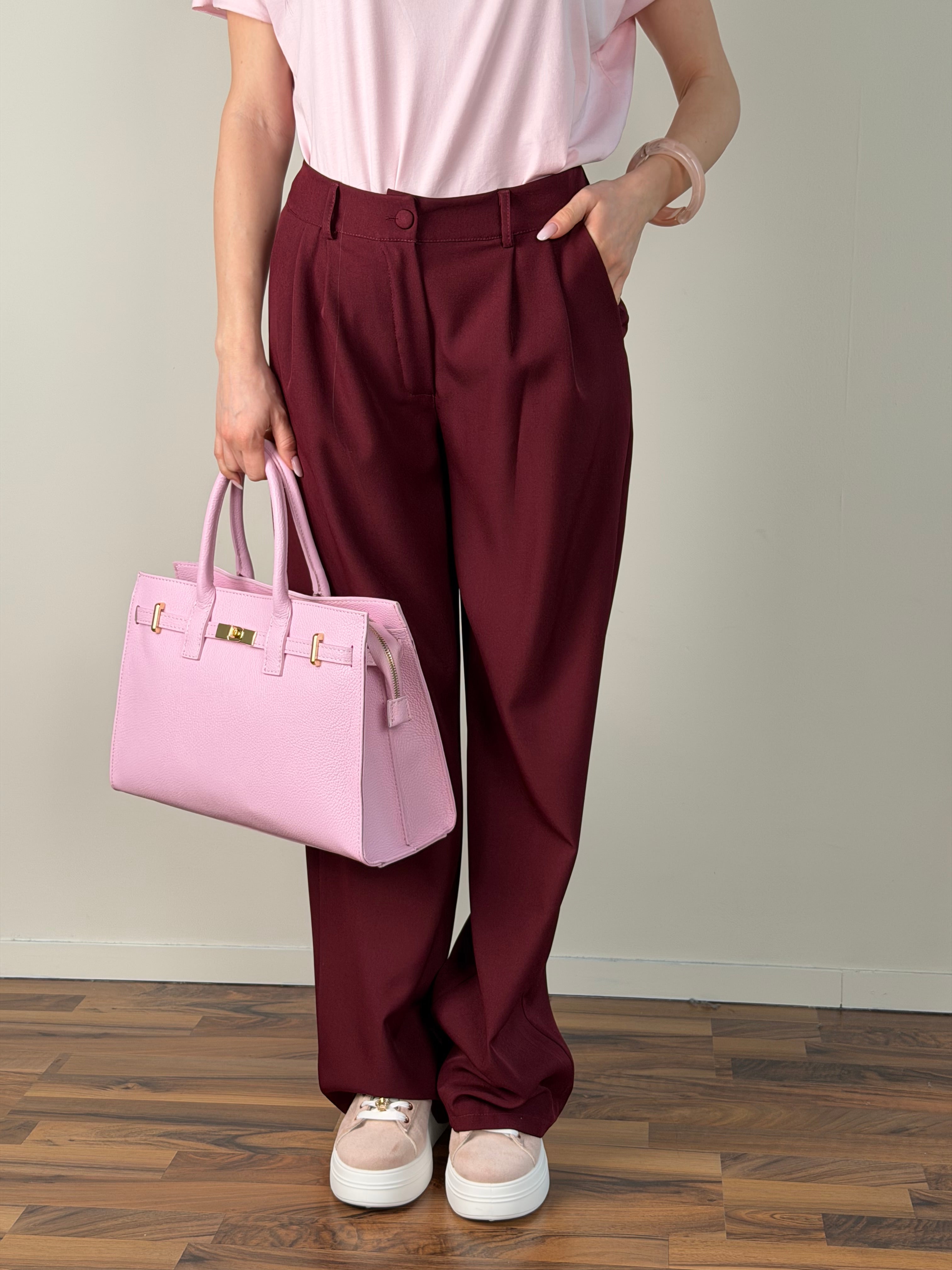Pantalone Luxe bordeaux