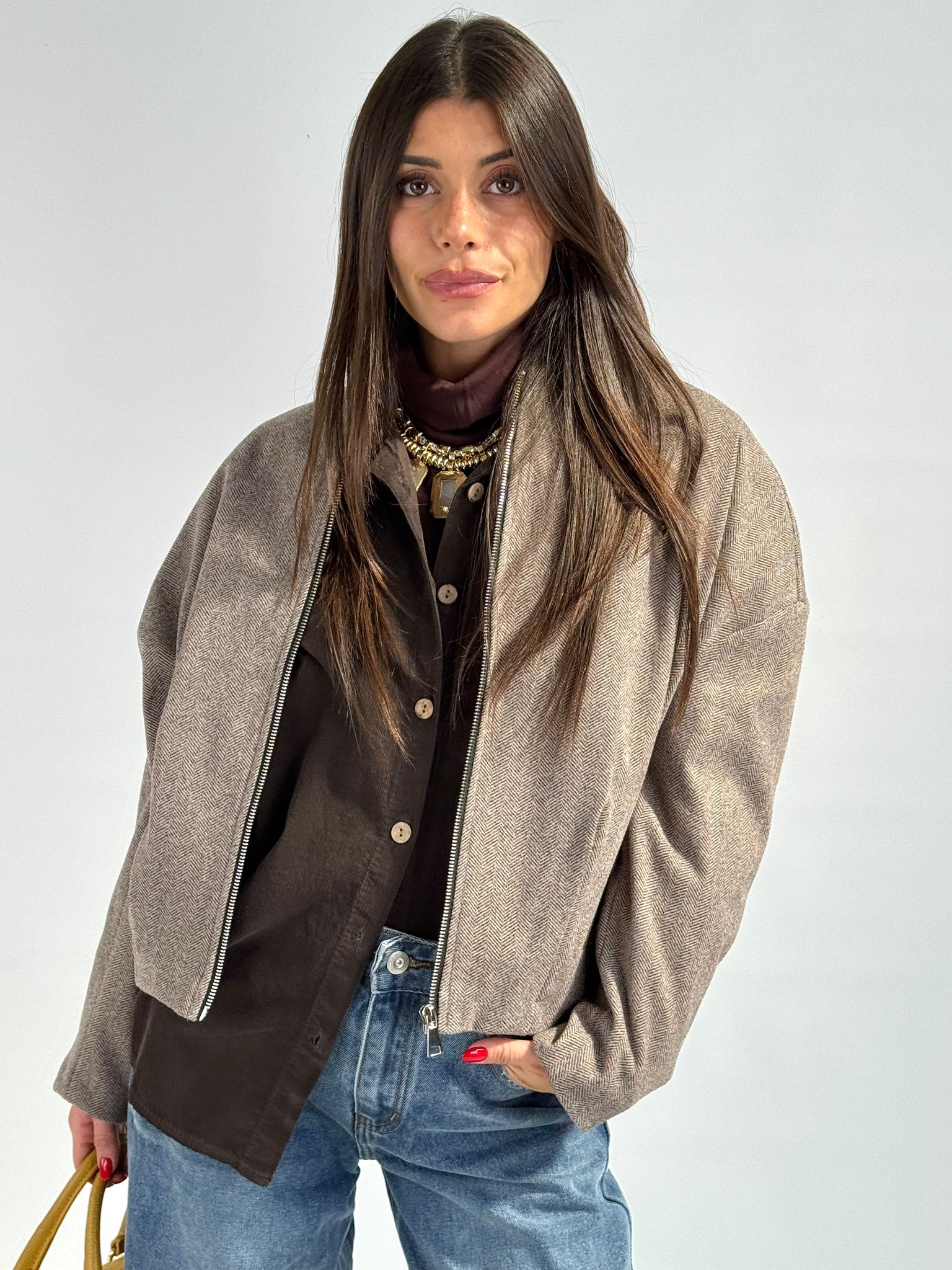 Bomber Karol tabacco