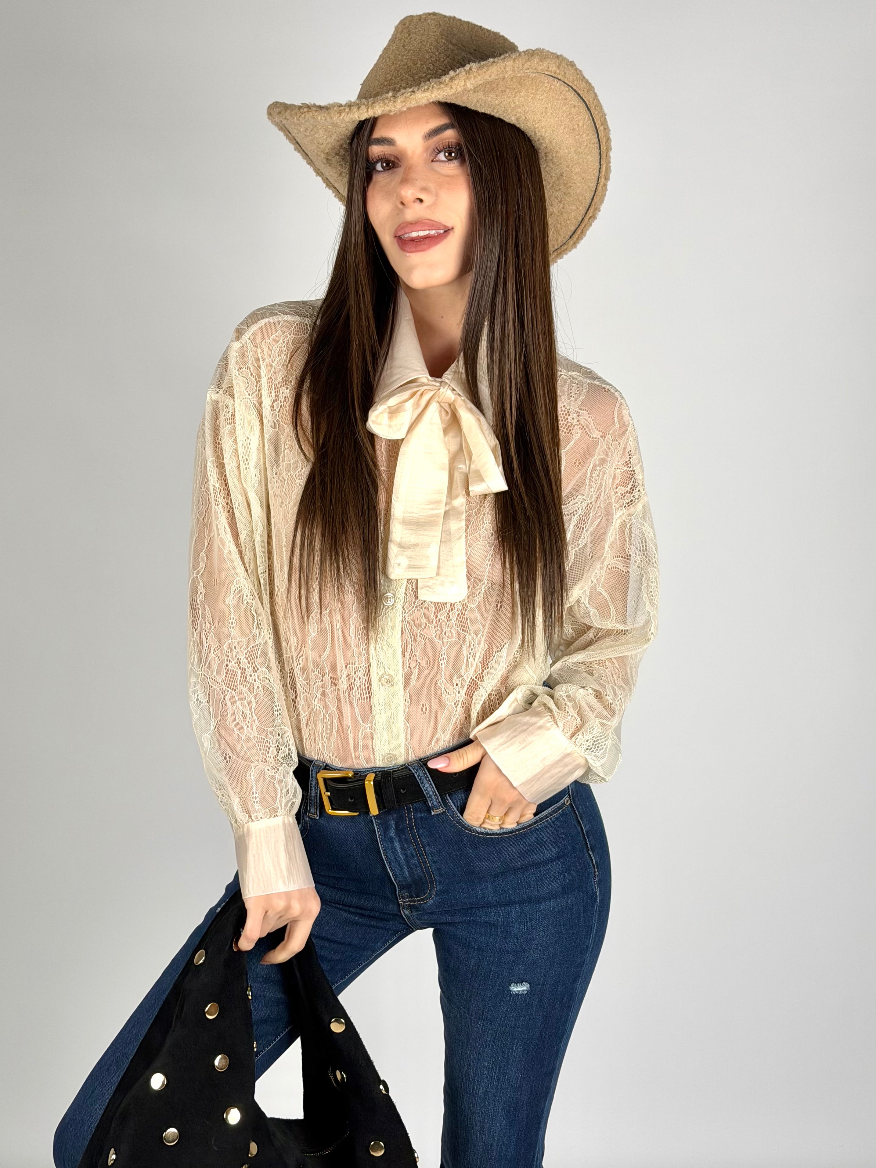 Camicia Mina beige