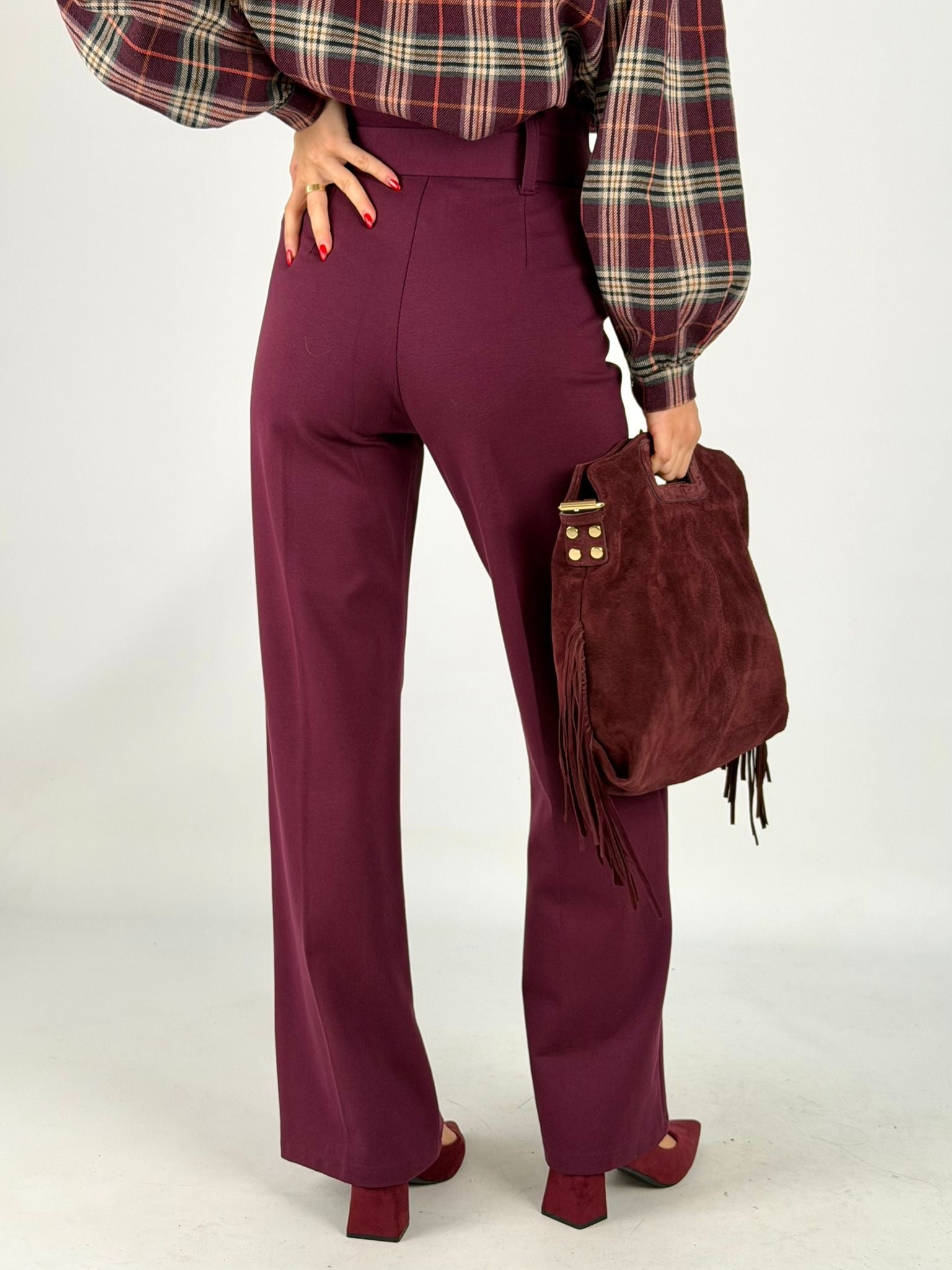 Pantalone Desy bordeaux
