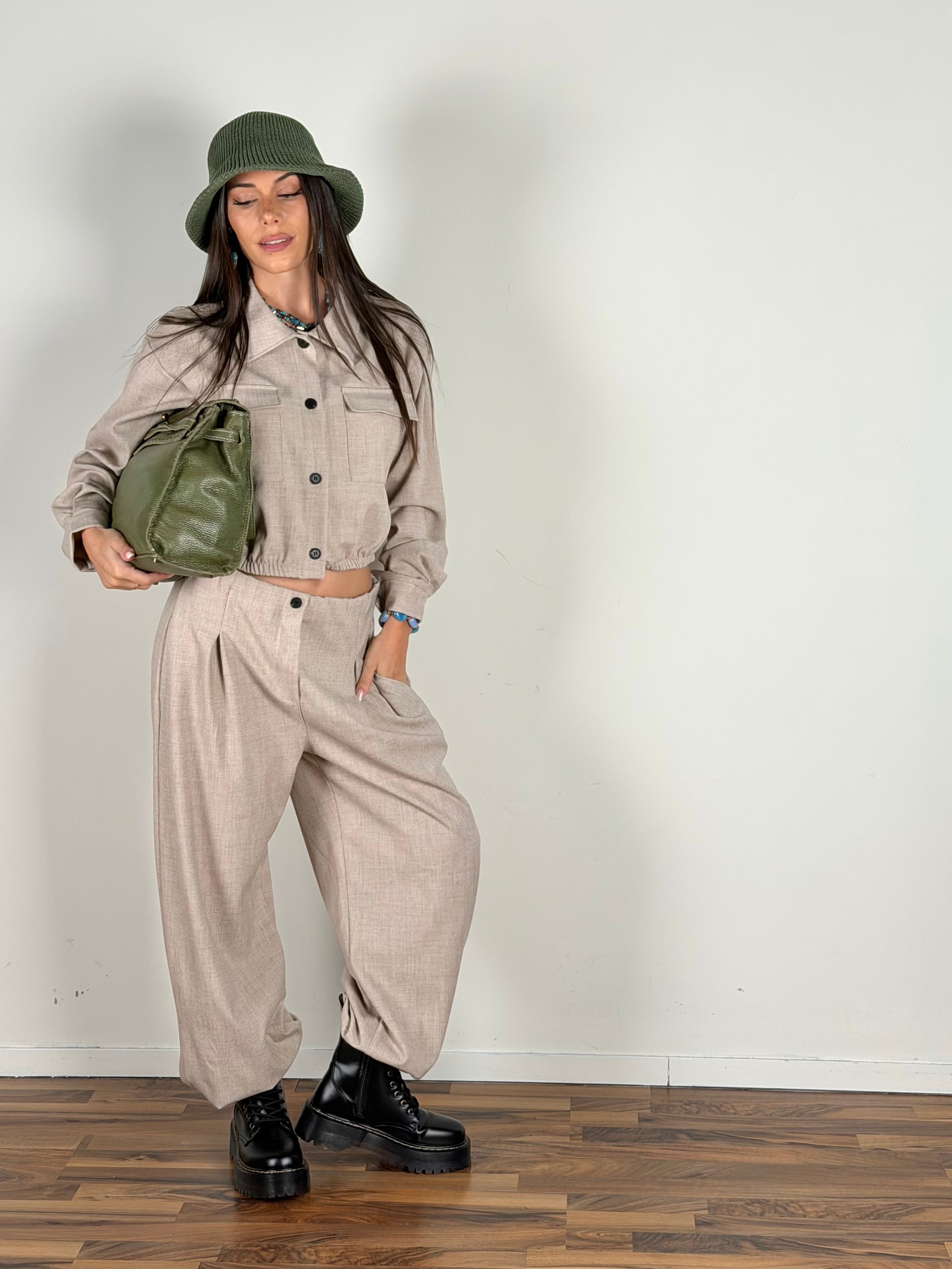 Camicia completo Trix beige