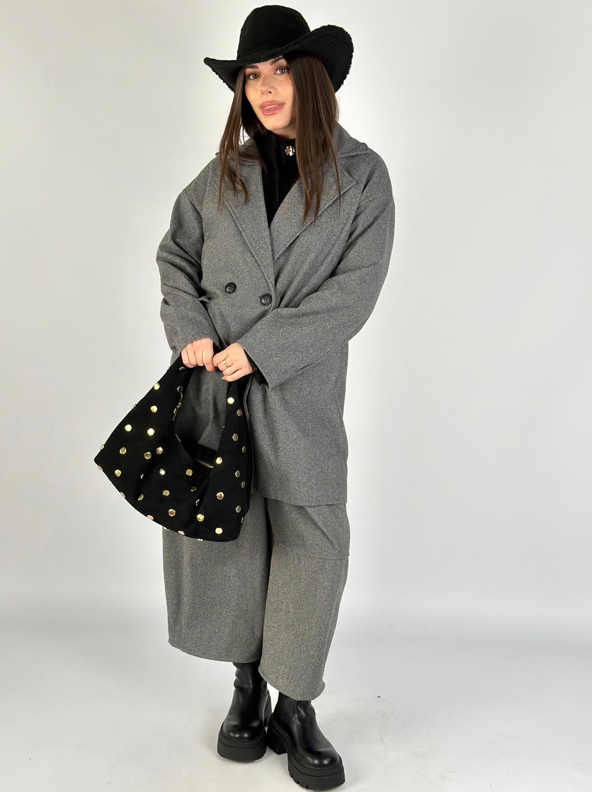 Cappotto bonton nero