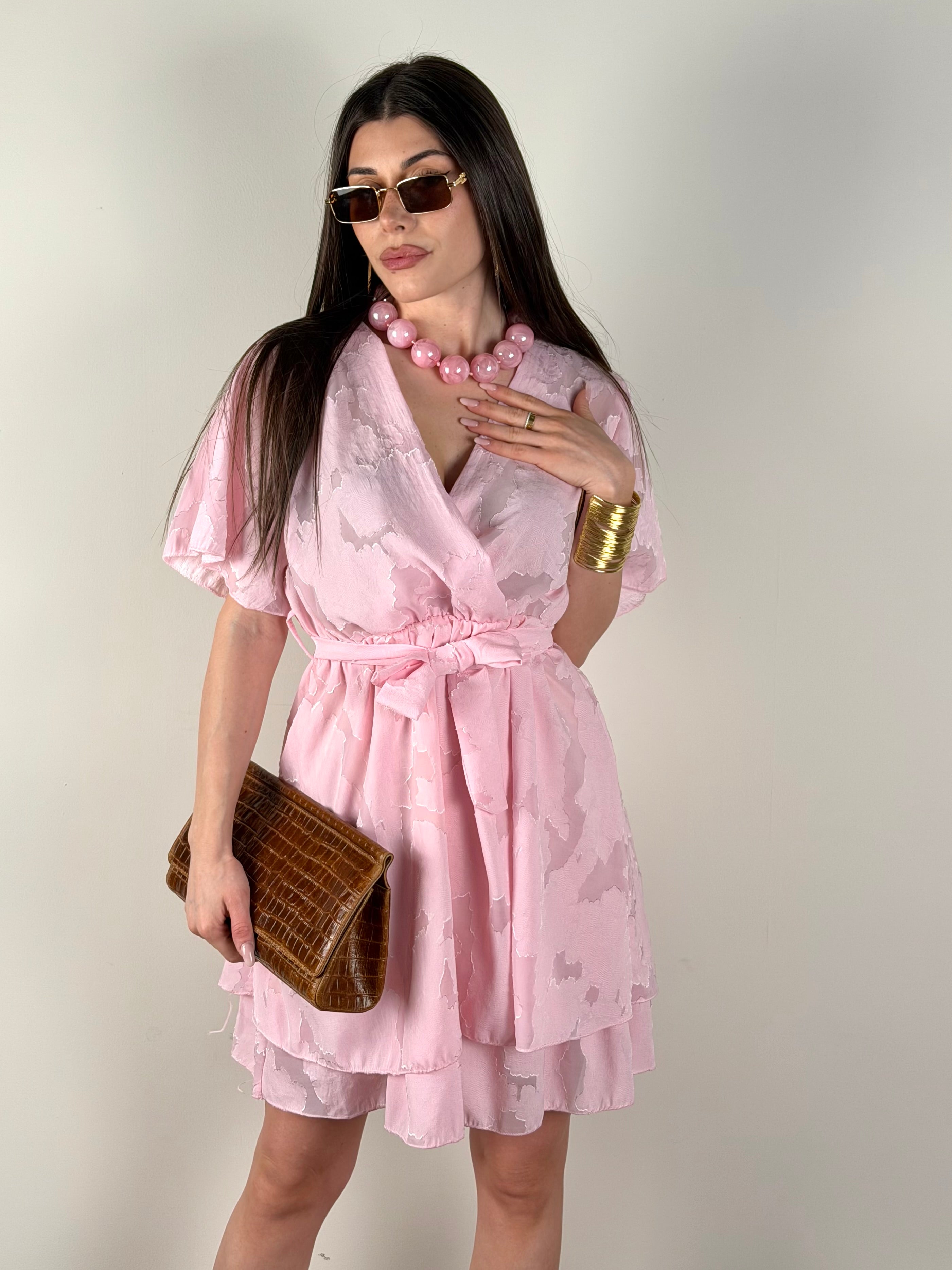 Abito Boho rosa
