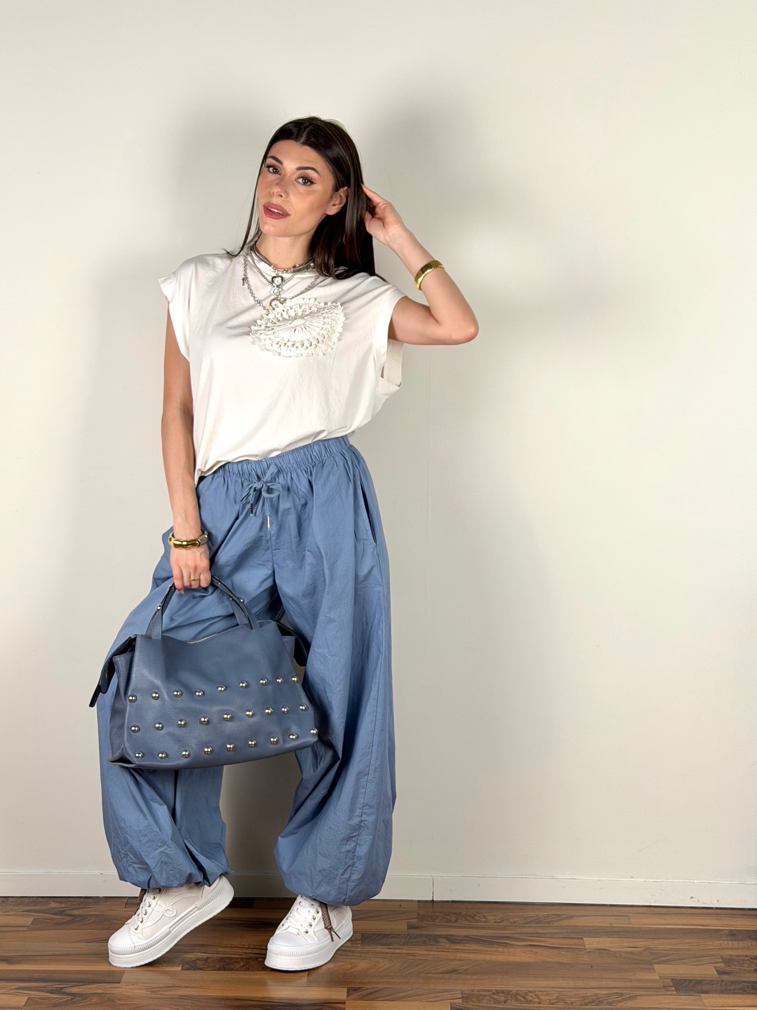 Pantalone Duna celeste