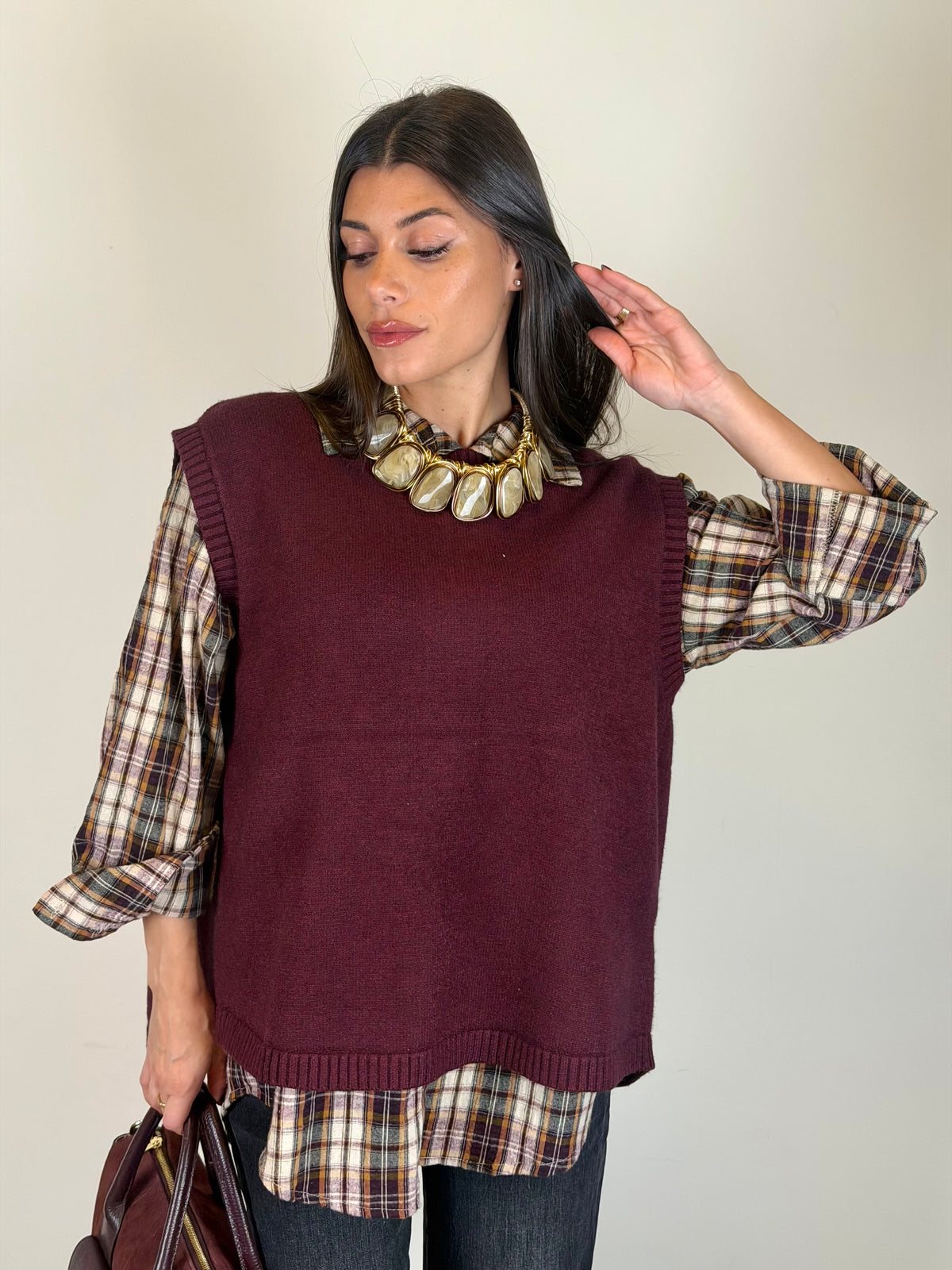 Maglia Espresso bordeaux