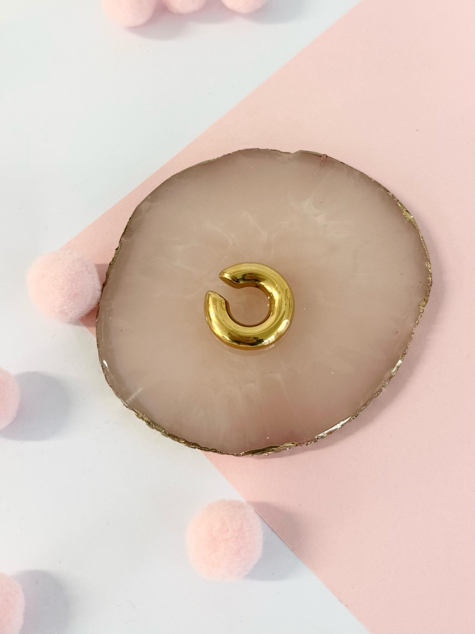 Maxi earcuff ciambella oro