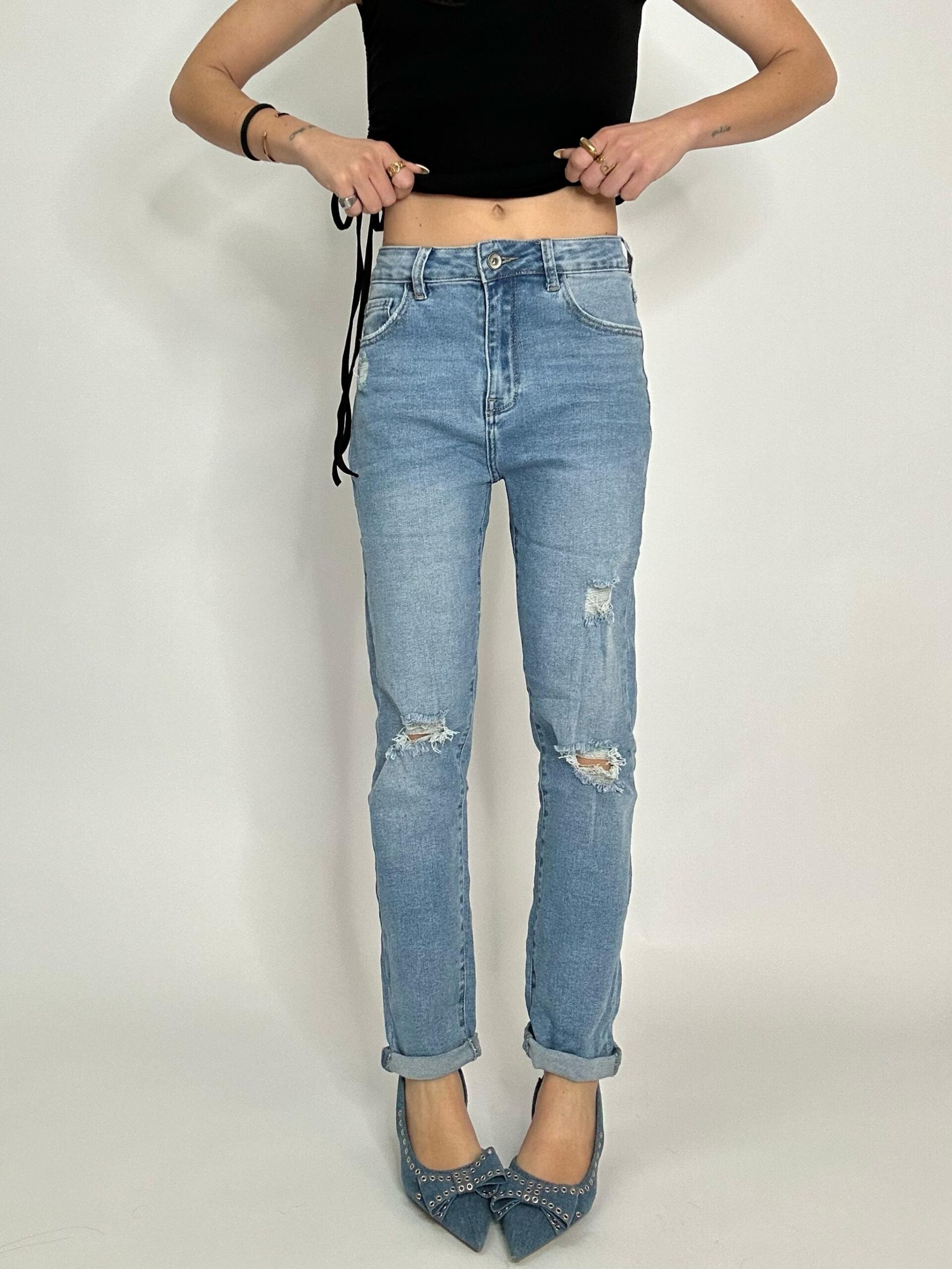 BERMUDA CARGO JEANS 369