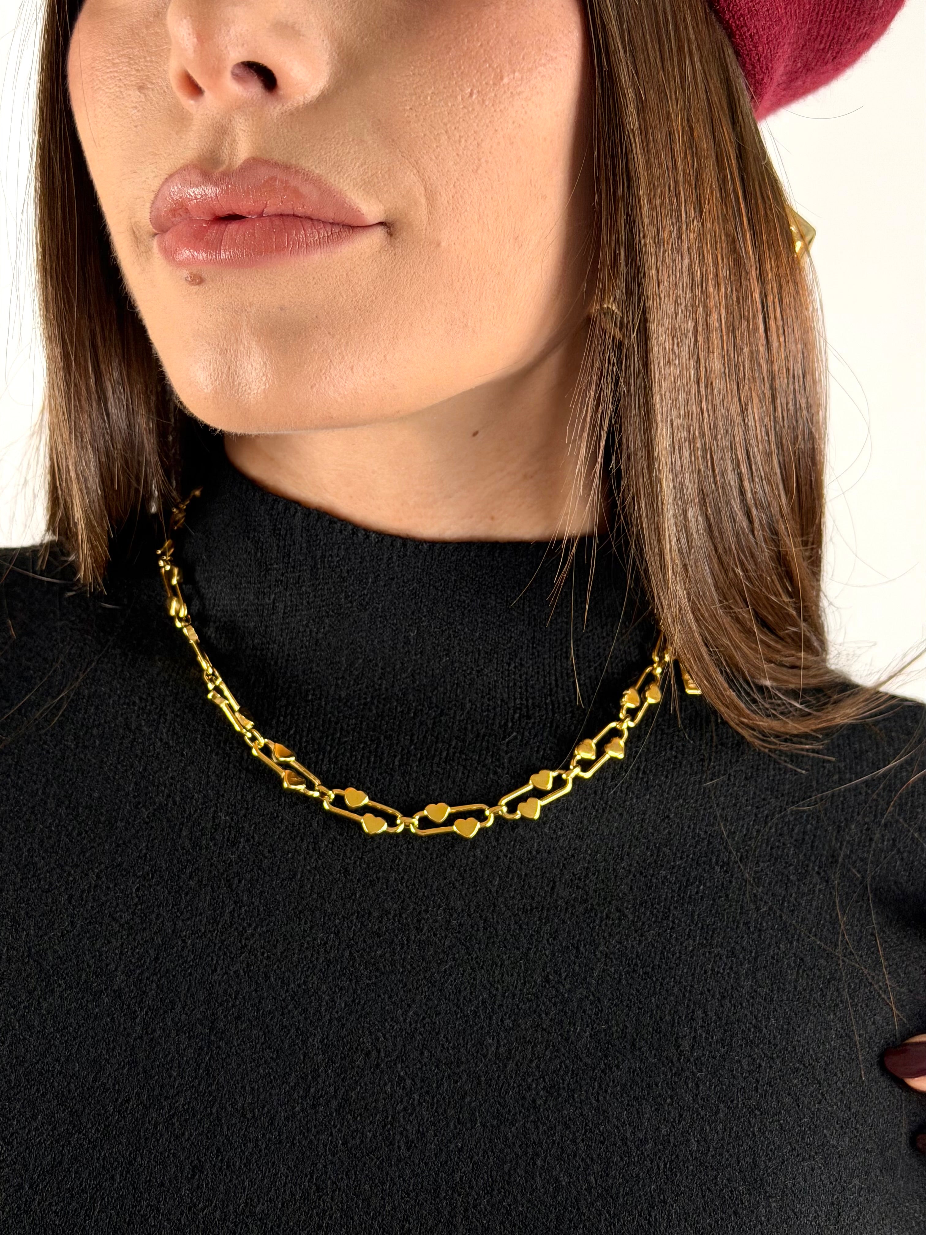 Collana cuoricini - 2 colori