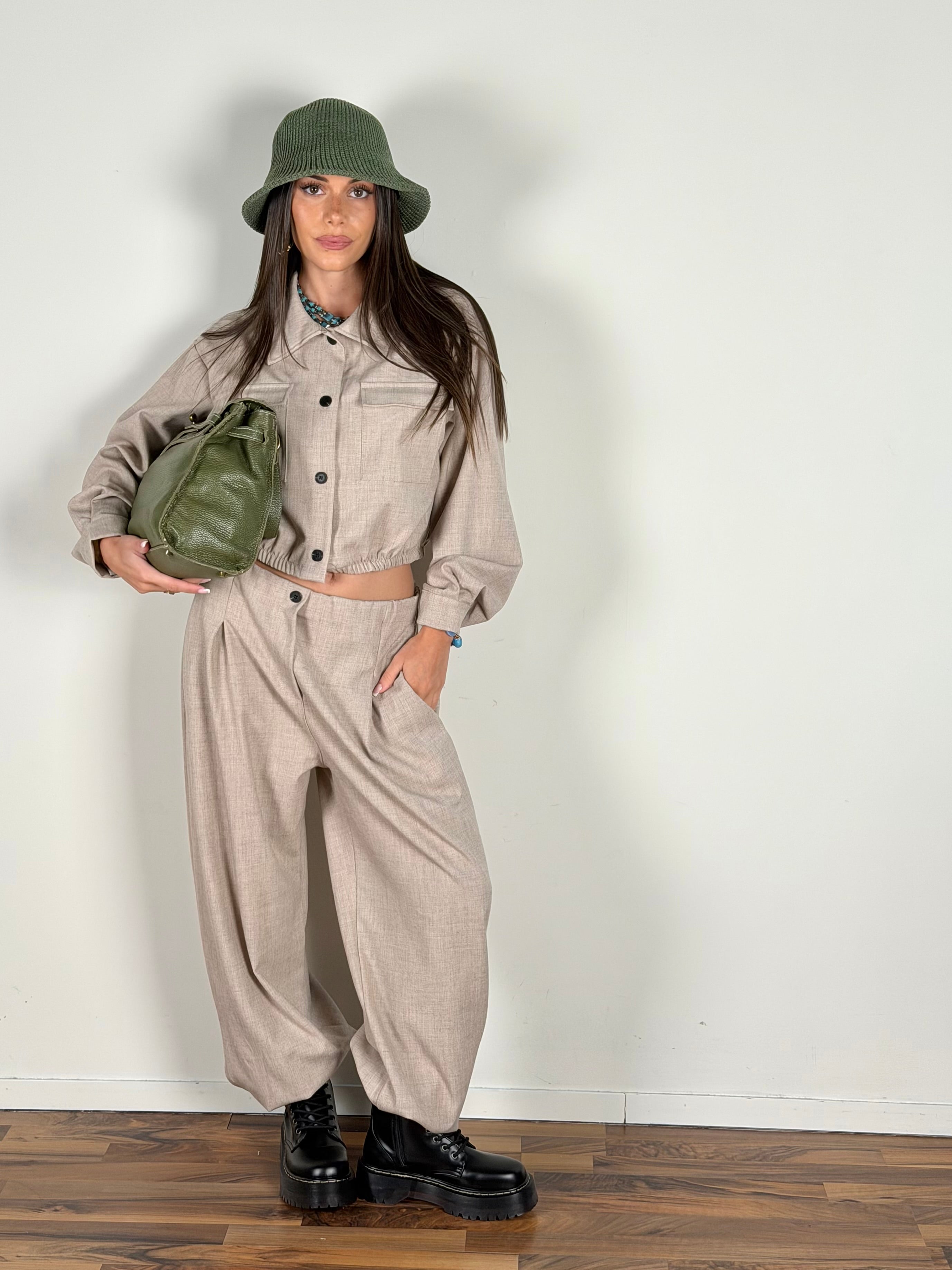 Camicia completo Trix beige