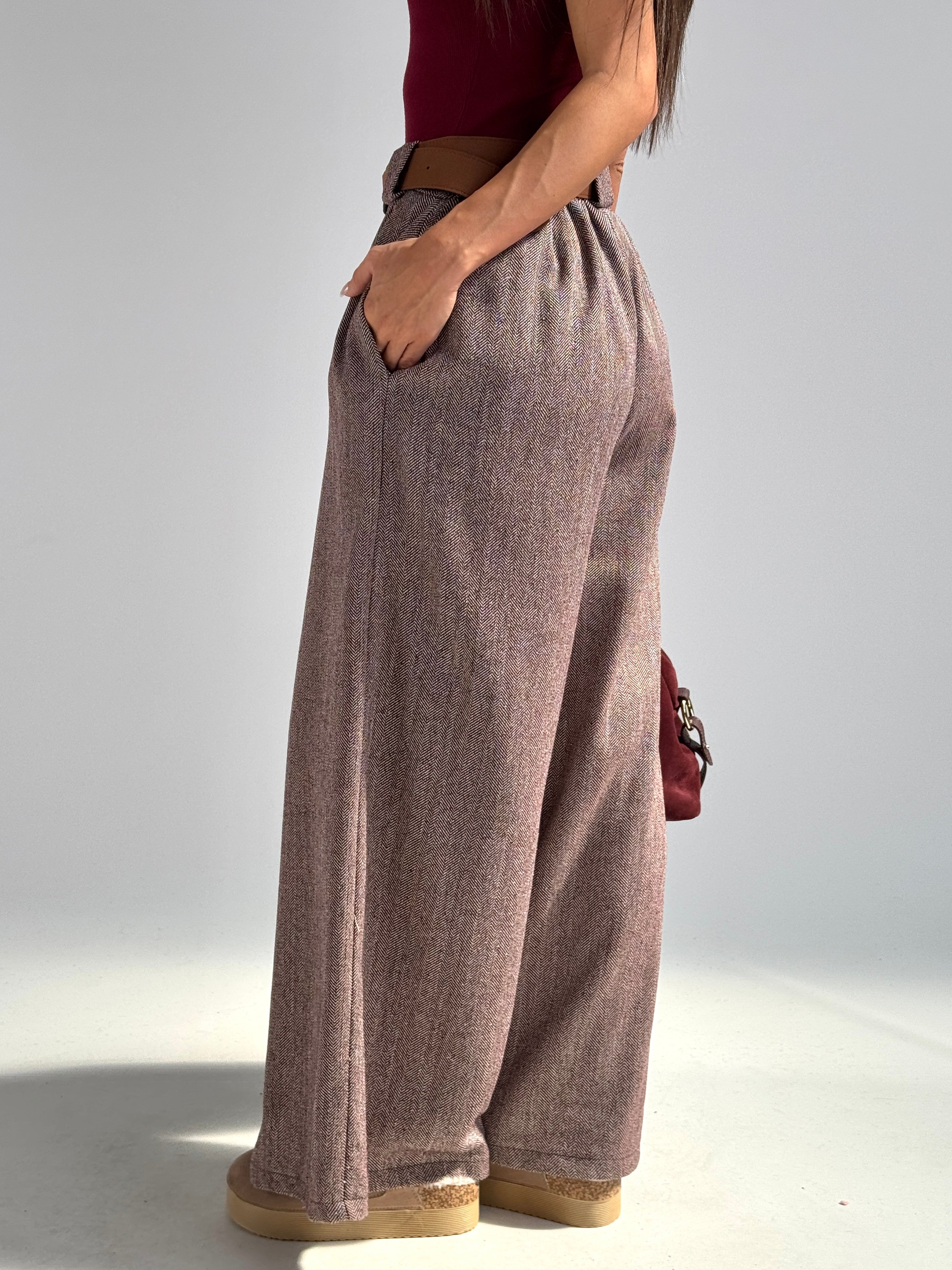 Pantalone completo Mary bordeaux