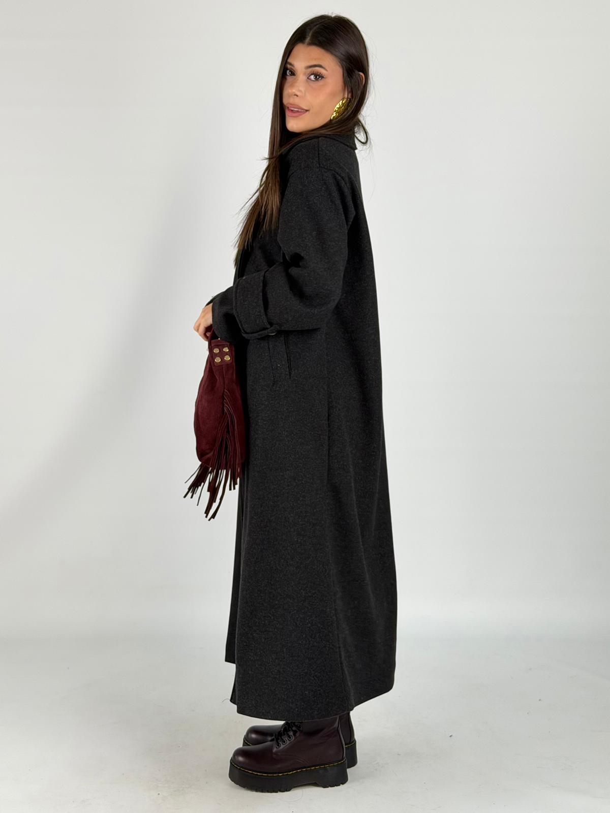 Maxi cappotto ASIA nero