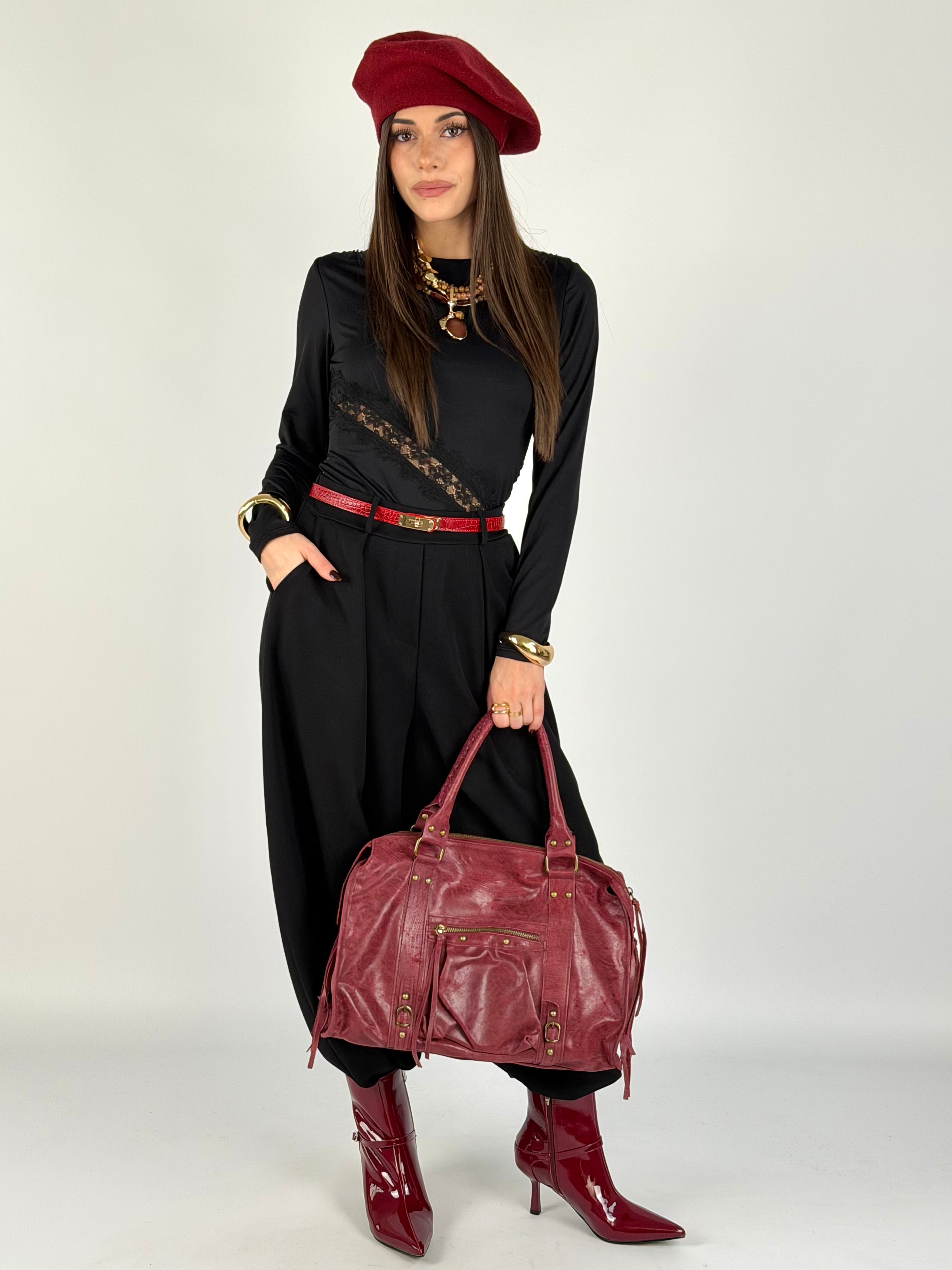 Pantalone Flora nero