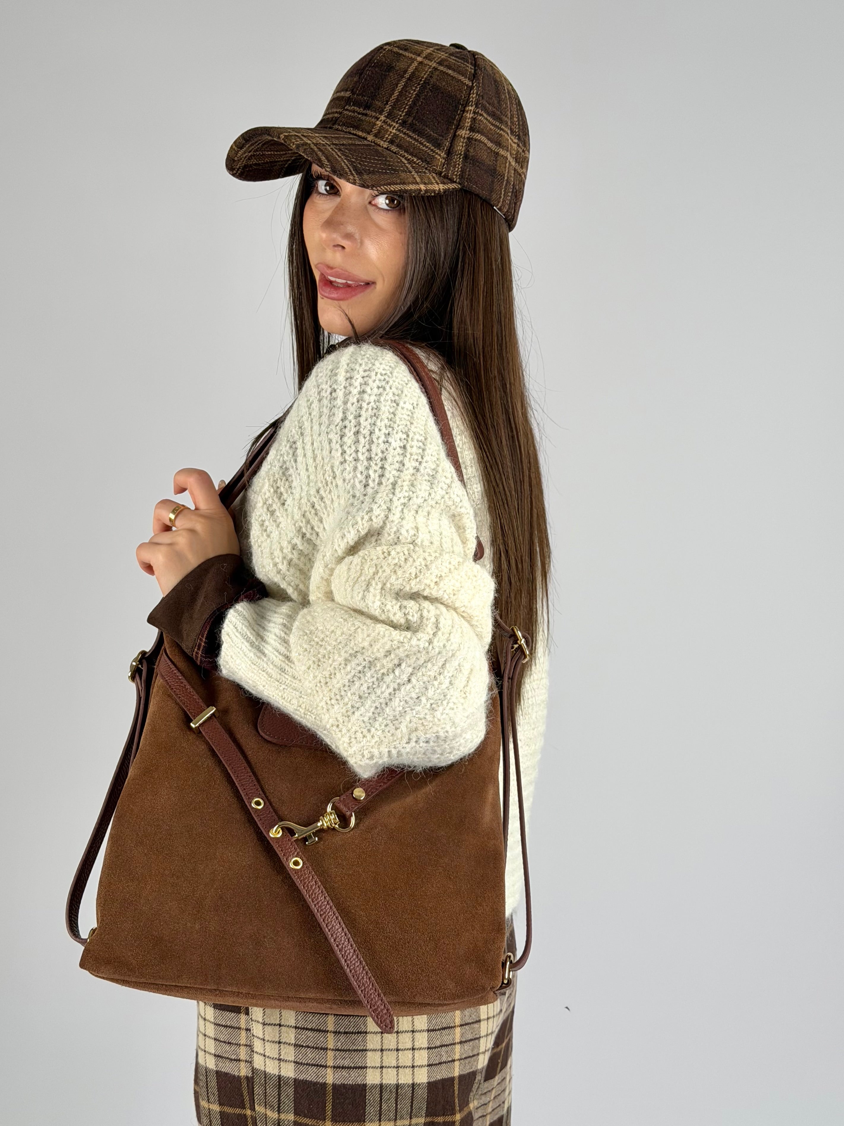 Maglia filo oro panna