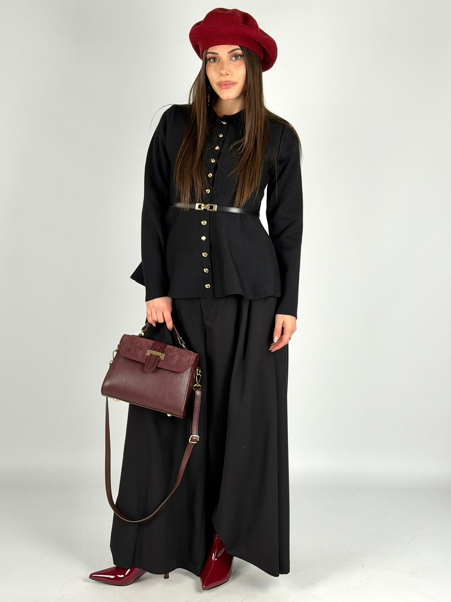 Pantalone bonton nero