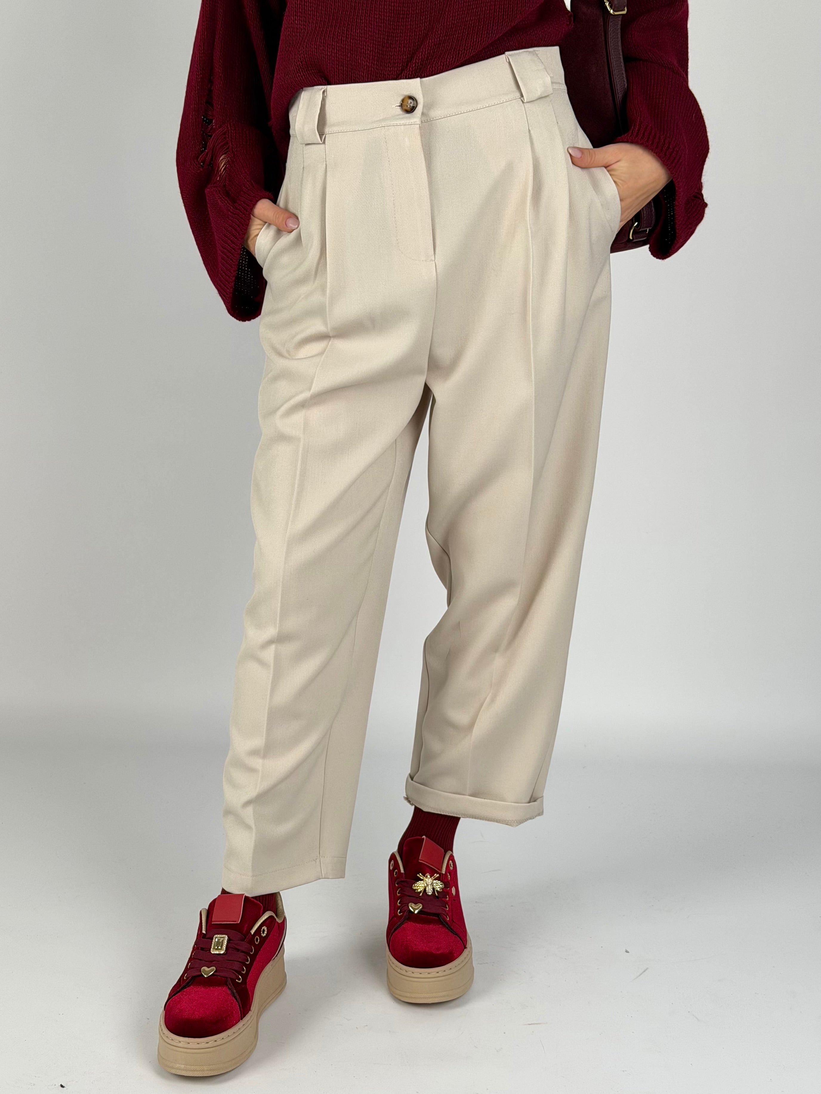 Pantalone Amanda beige