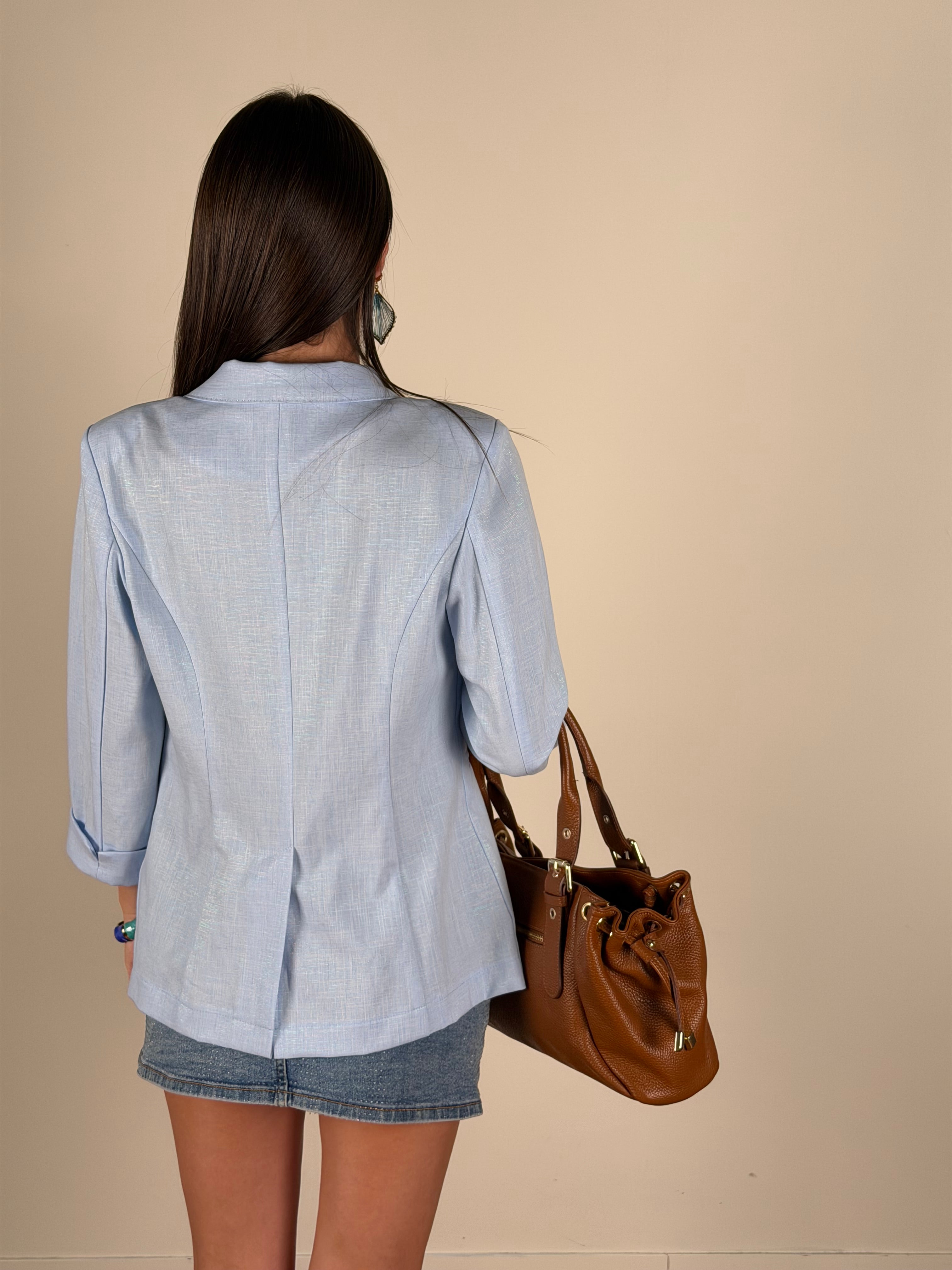 Giacca premium Cristallo celeste