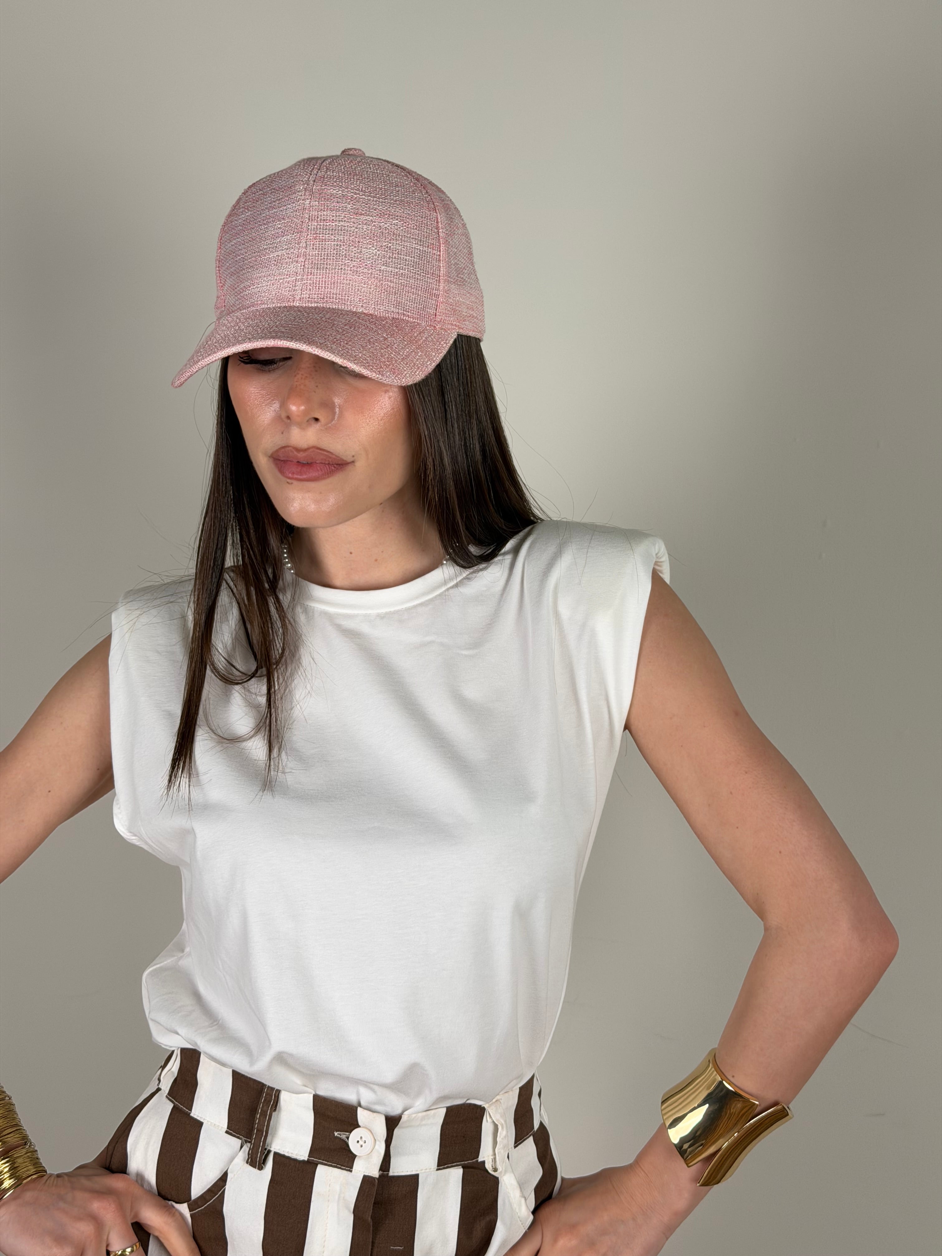 Maglia spalline bianca