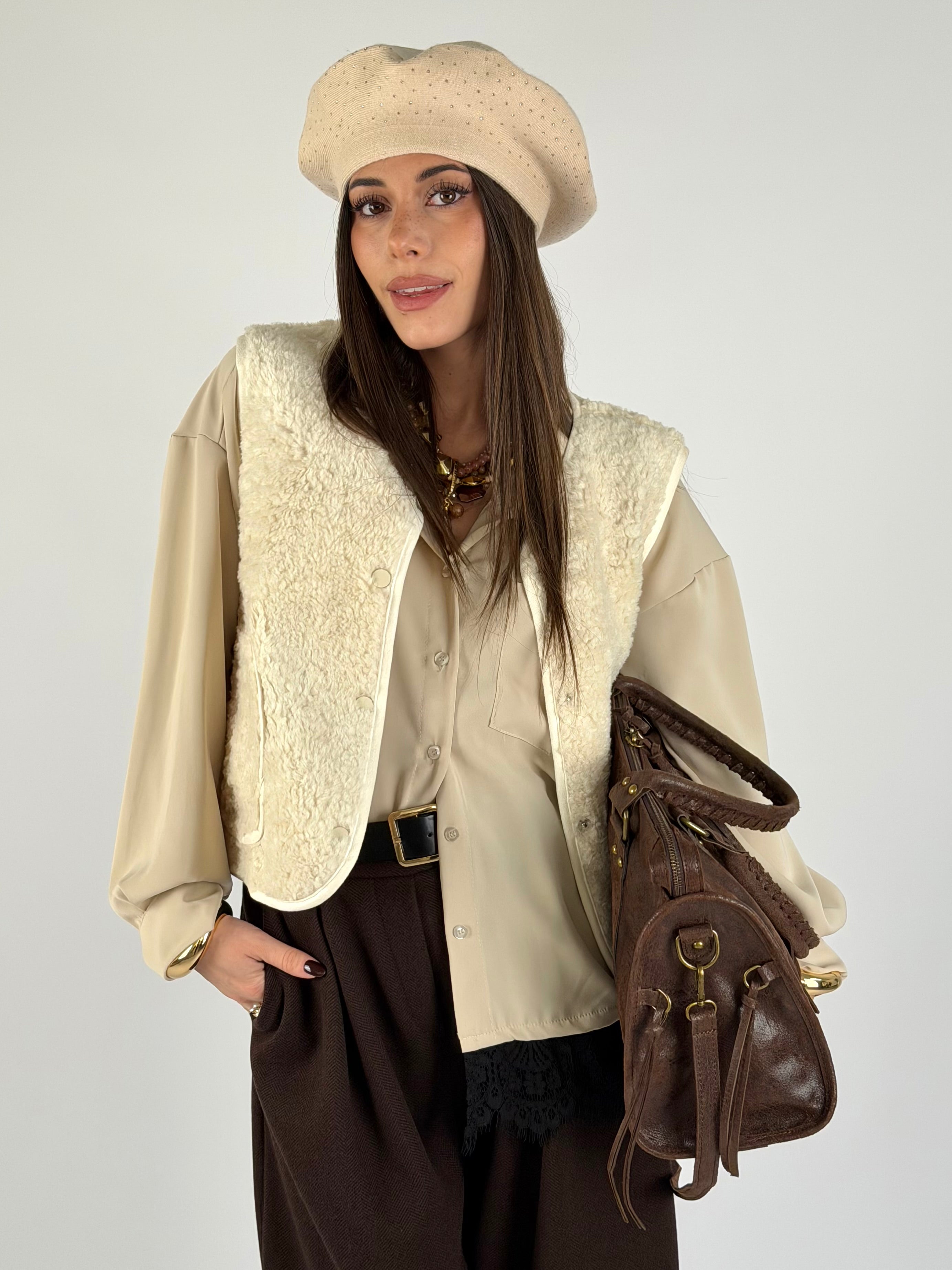Gilet Cecy beige