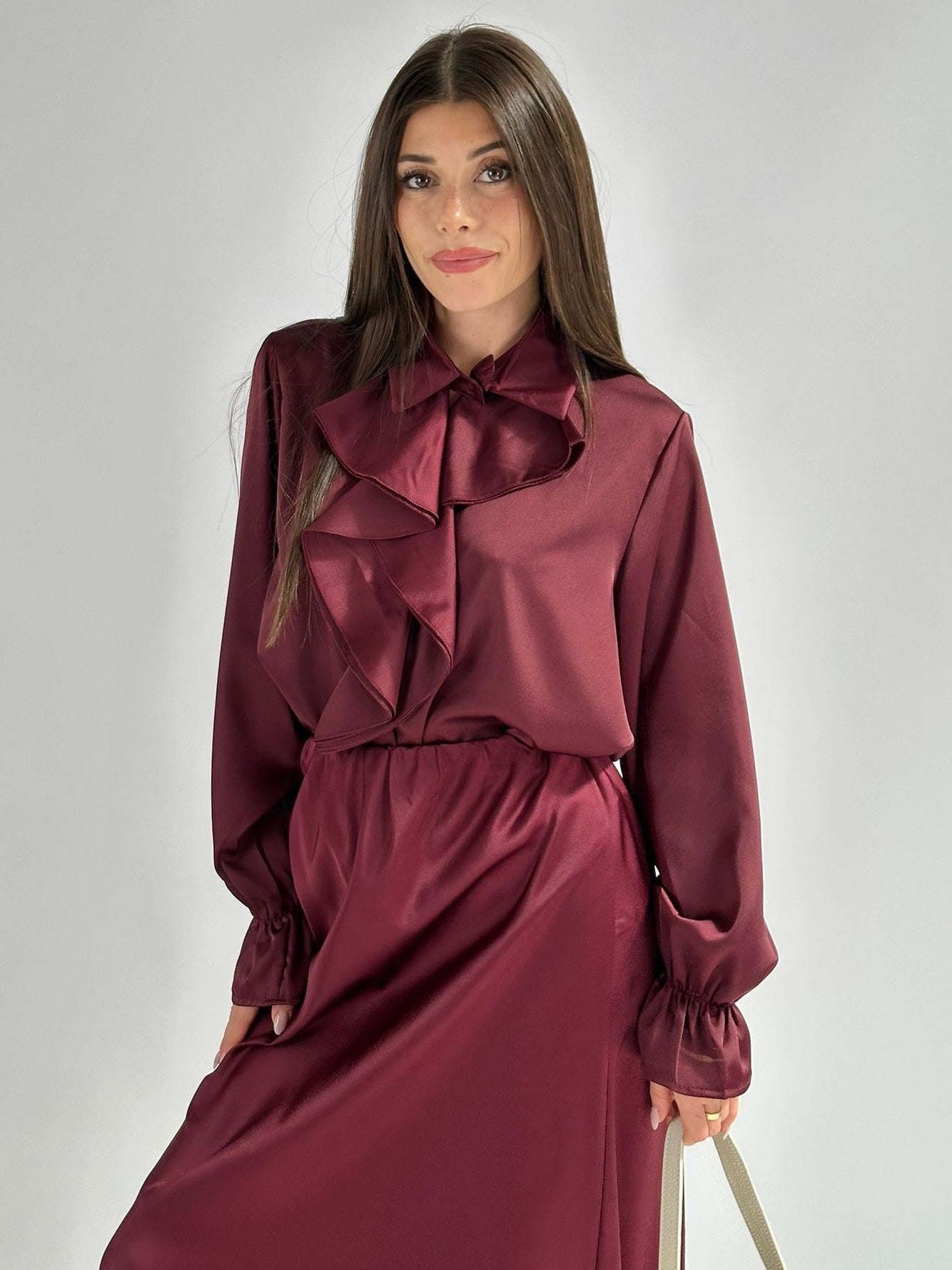 Camicia Marlena bordeaux