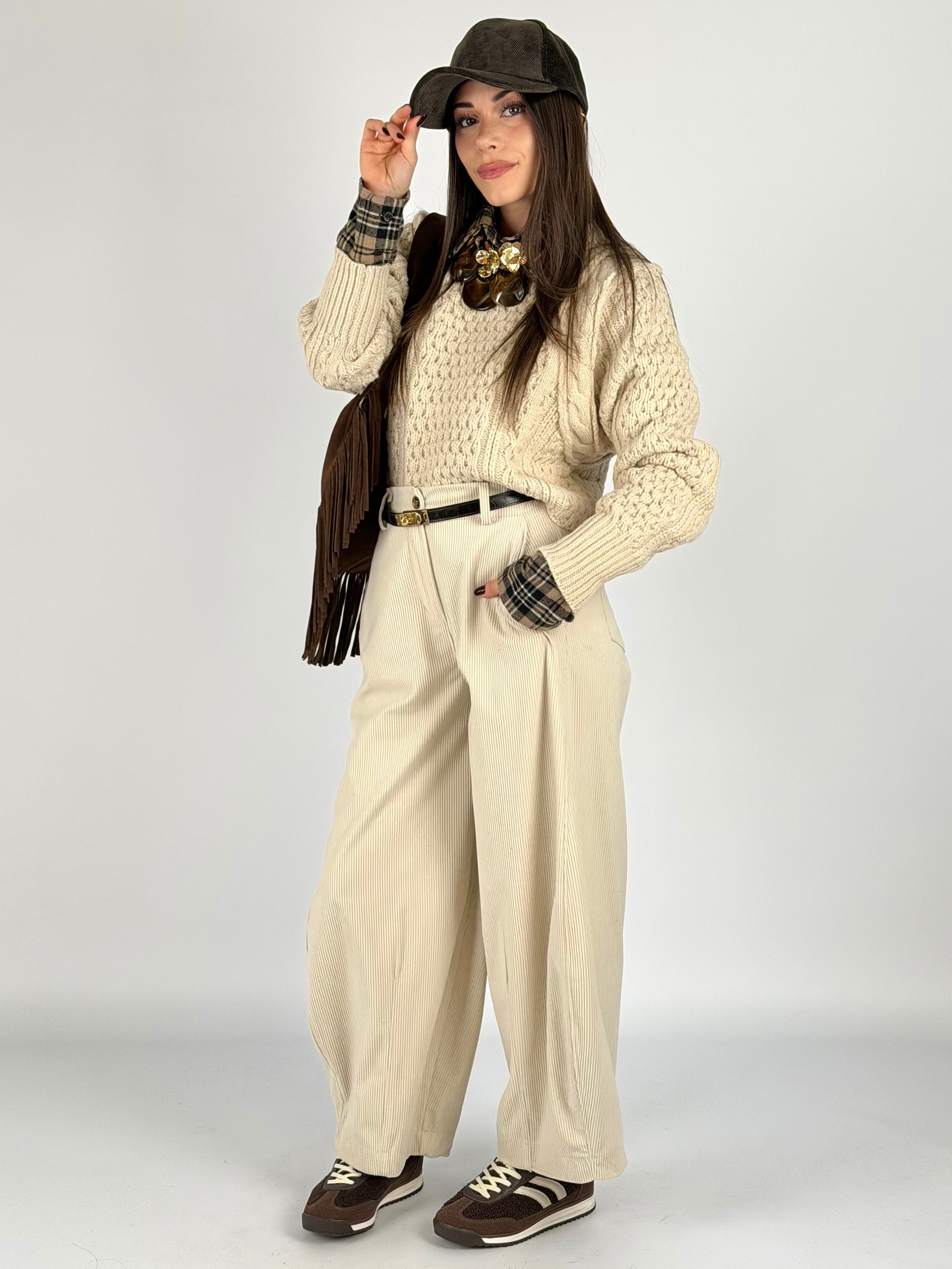 Pantalone Selene beige