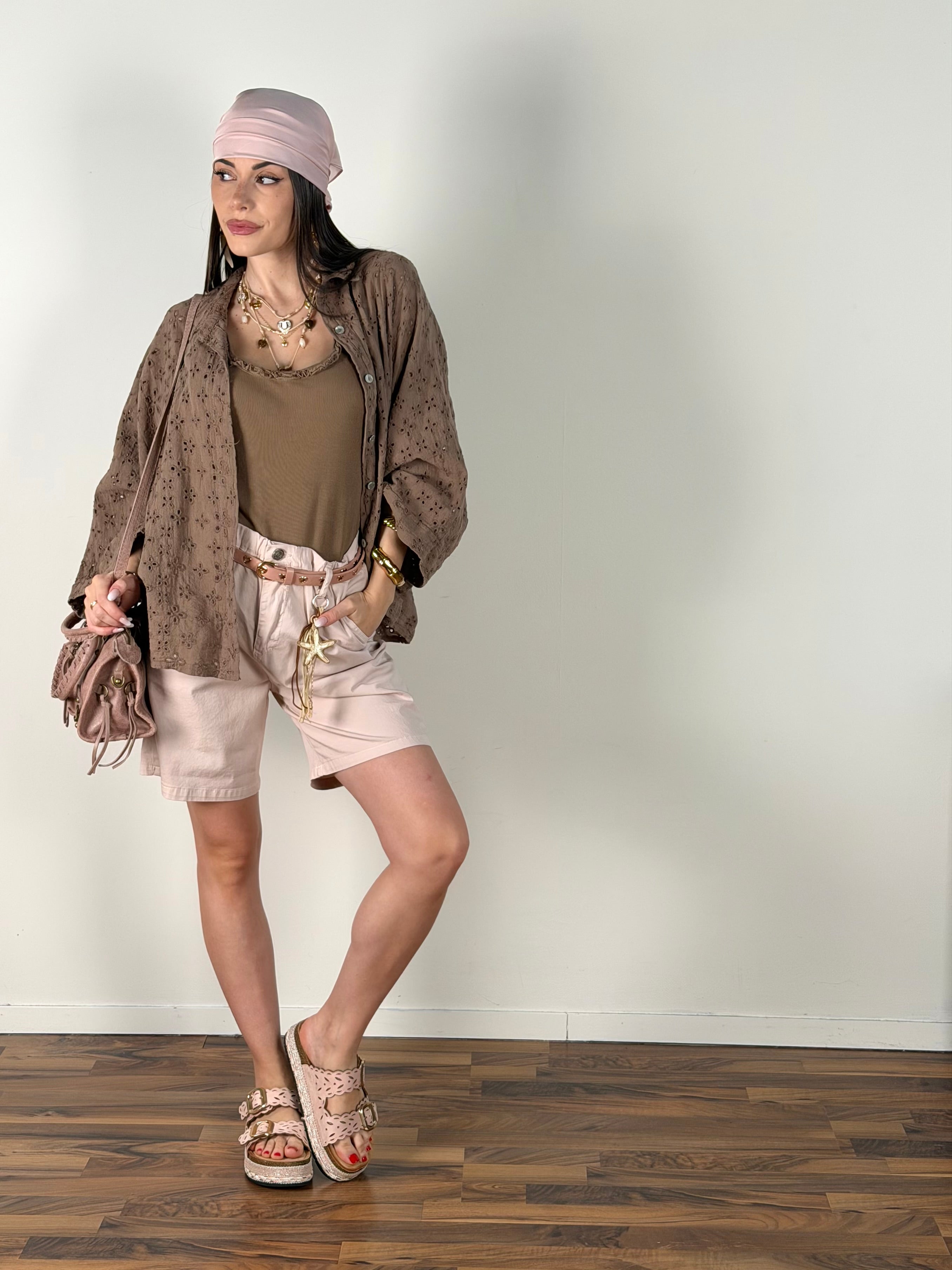 Camicia Secret tabacco