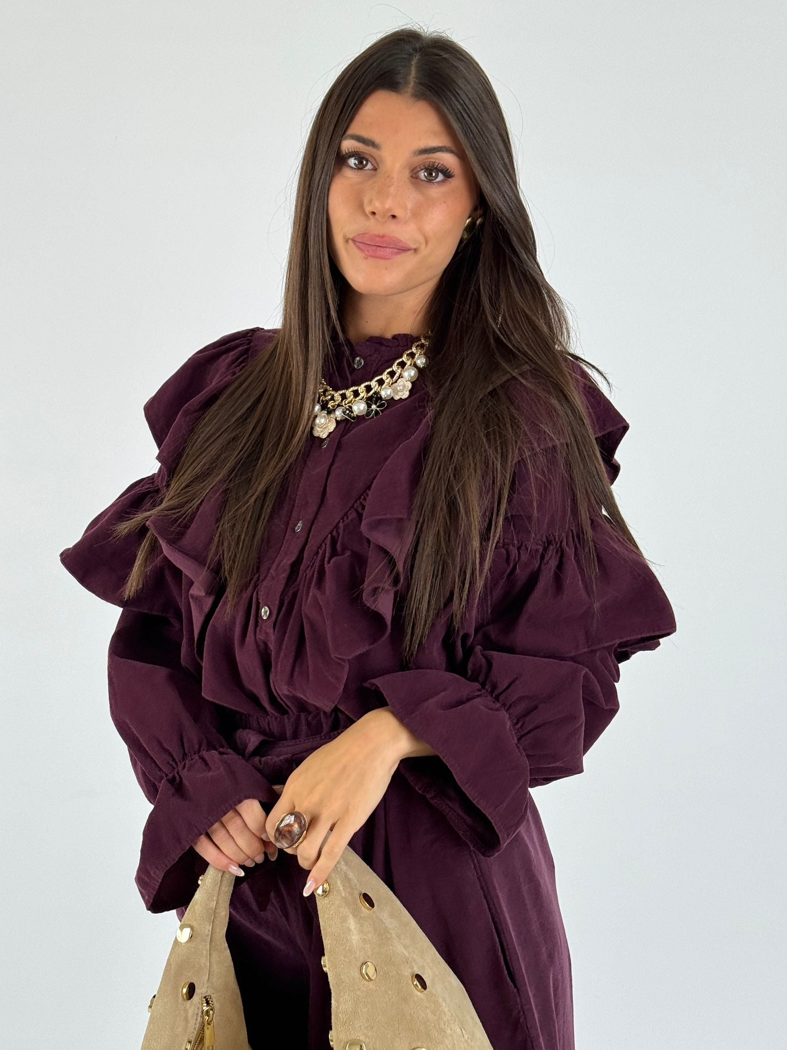 Camicia valencia prugna