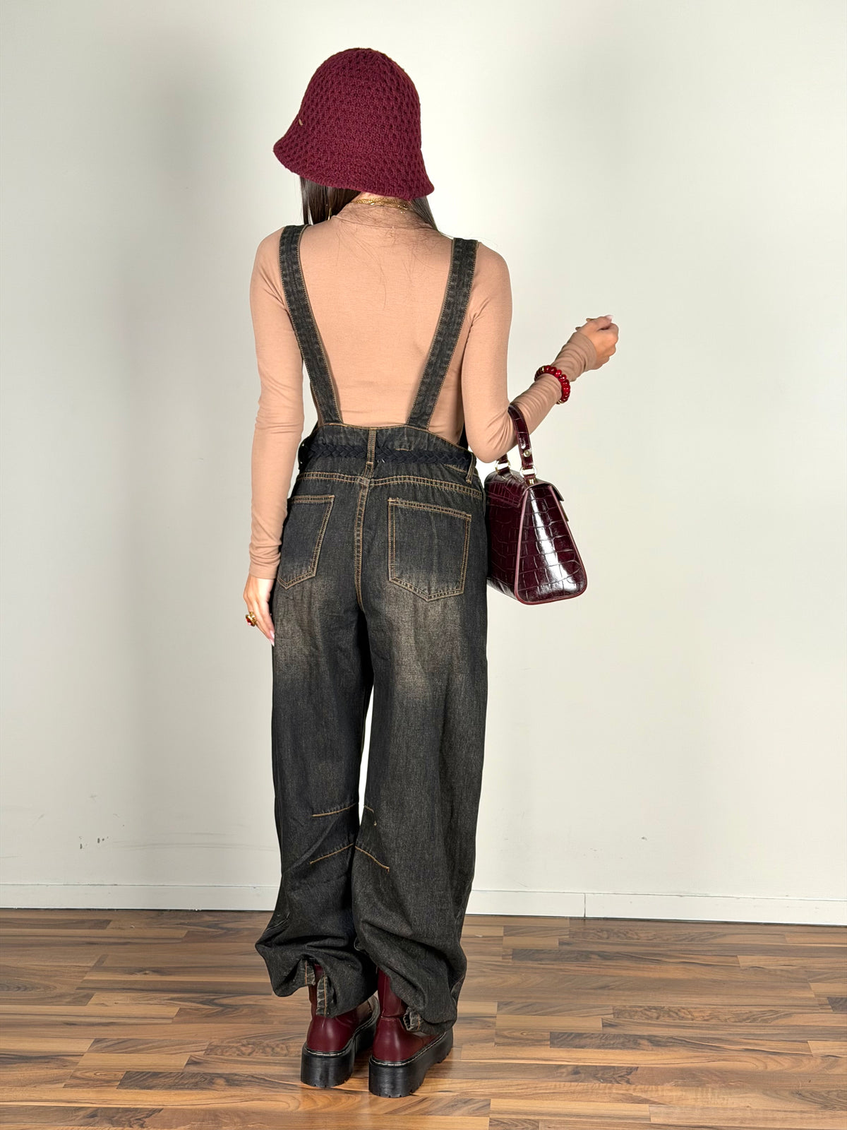 Salopette Jeans NEW COLLECTION nero