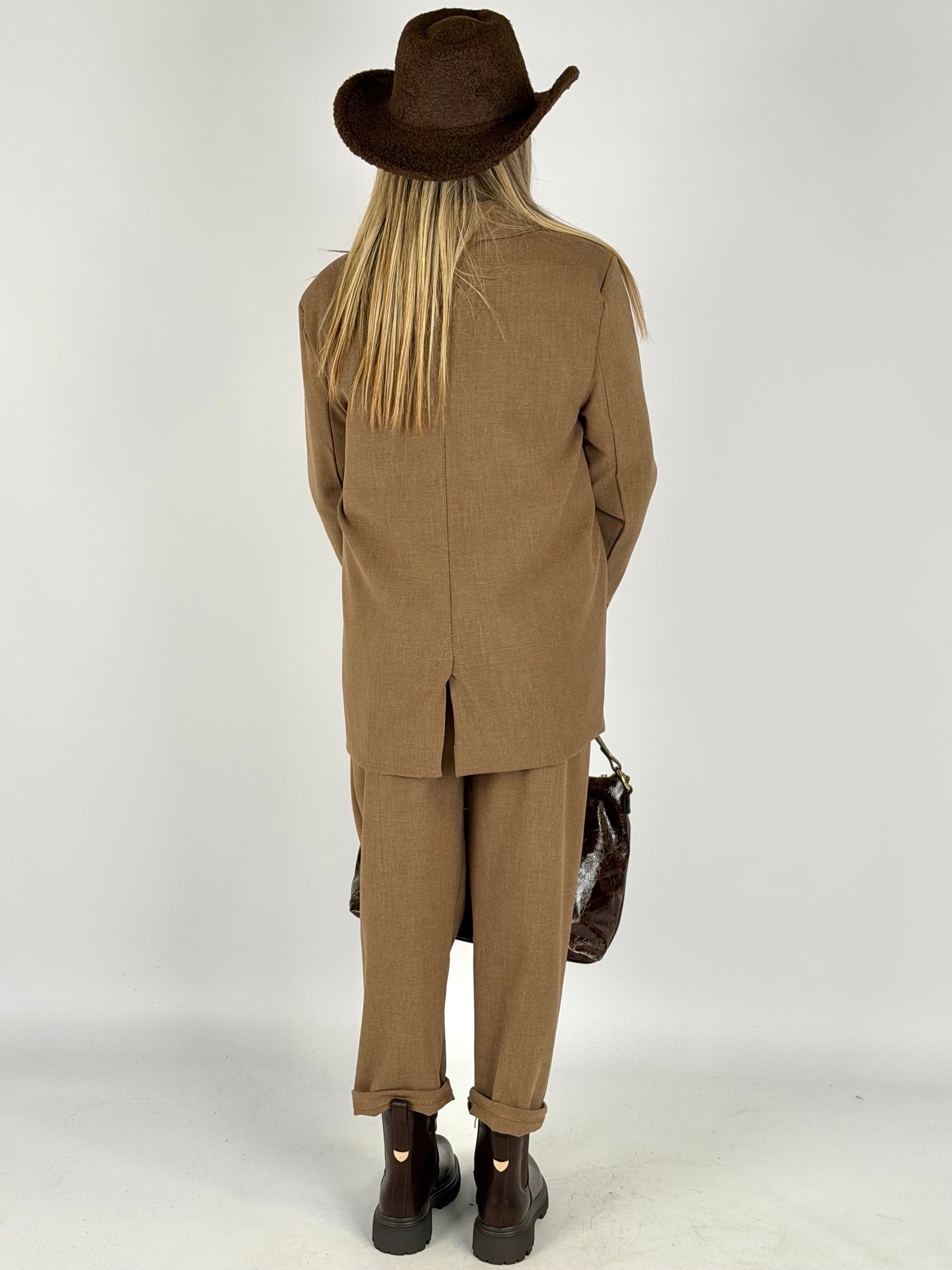 Giacca completo Dafne tabacco