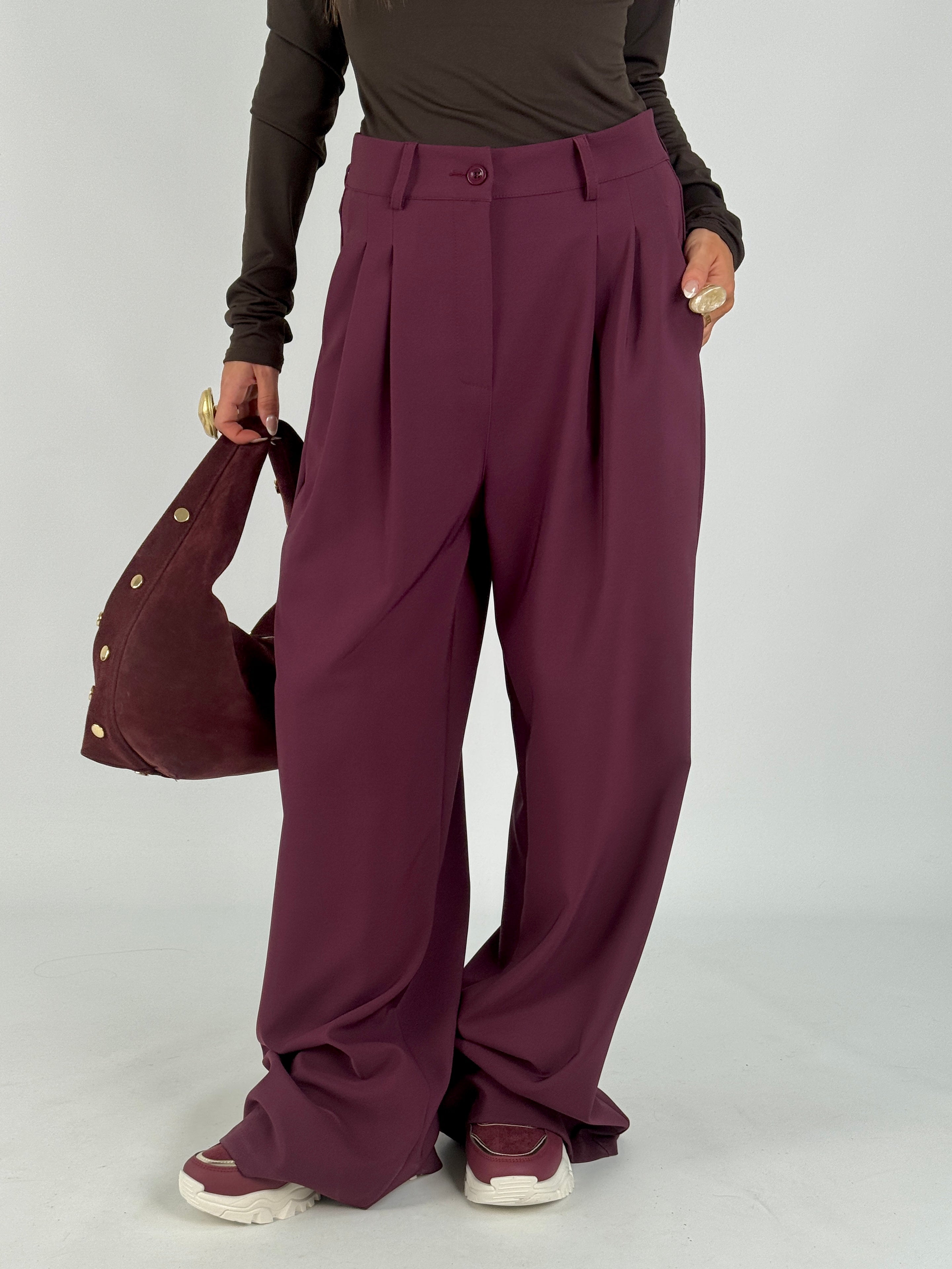 Pantalone Ambra bordeaux
