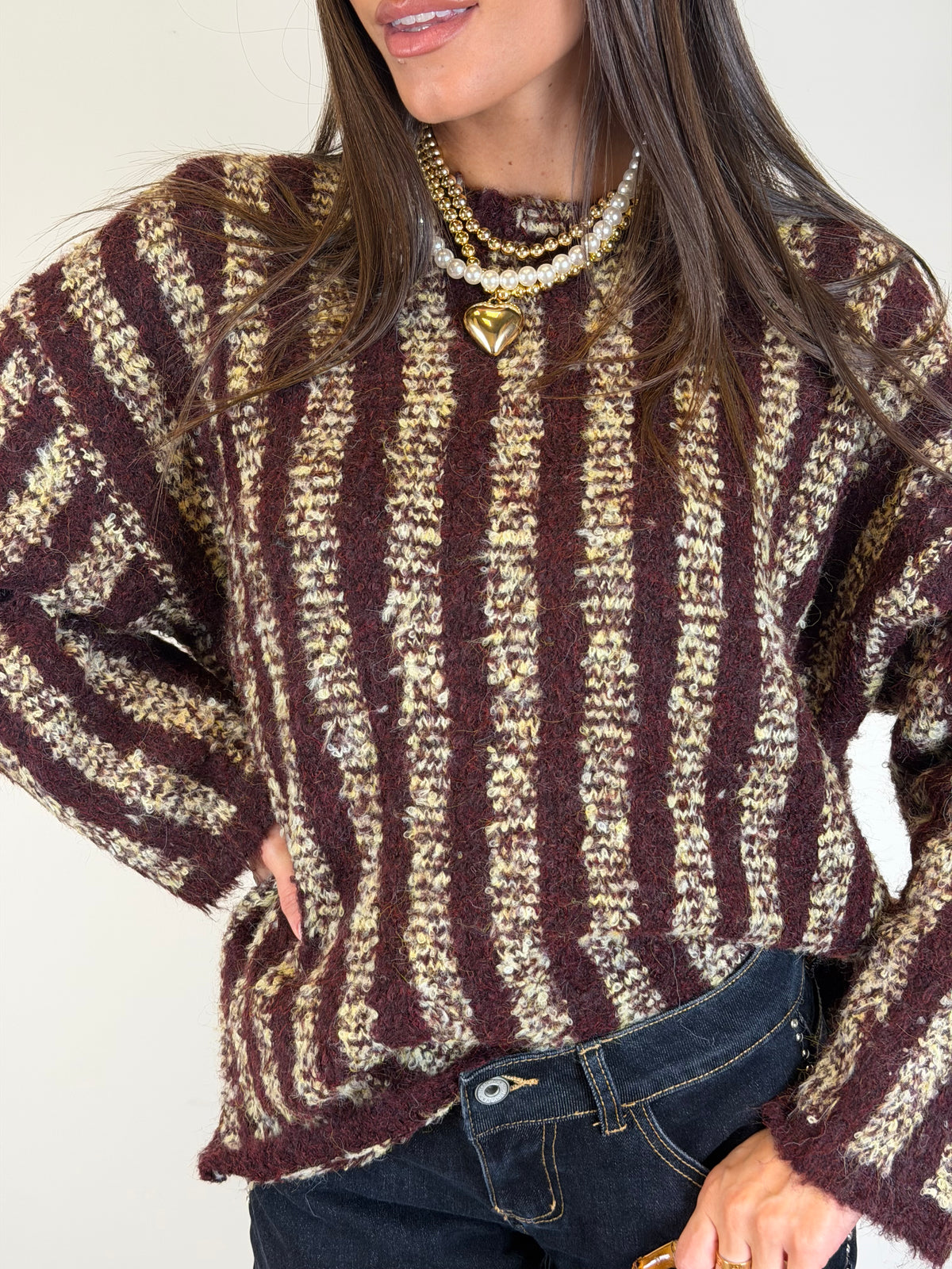 Maglia anni 90 bordeaux