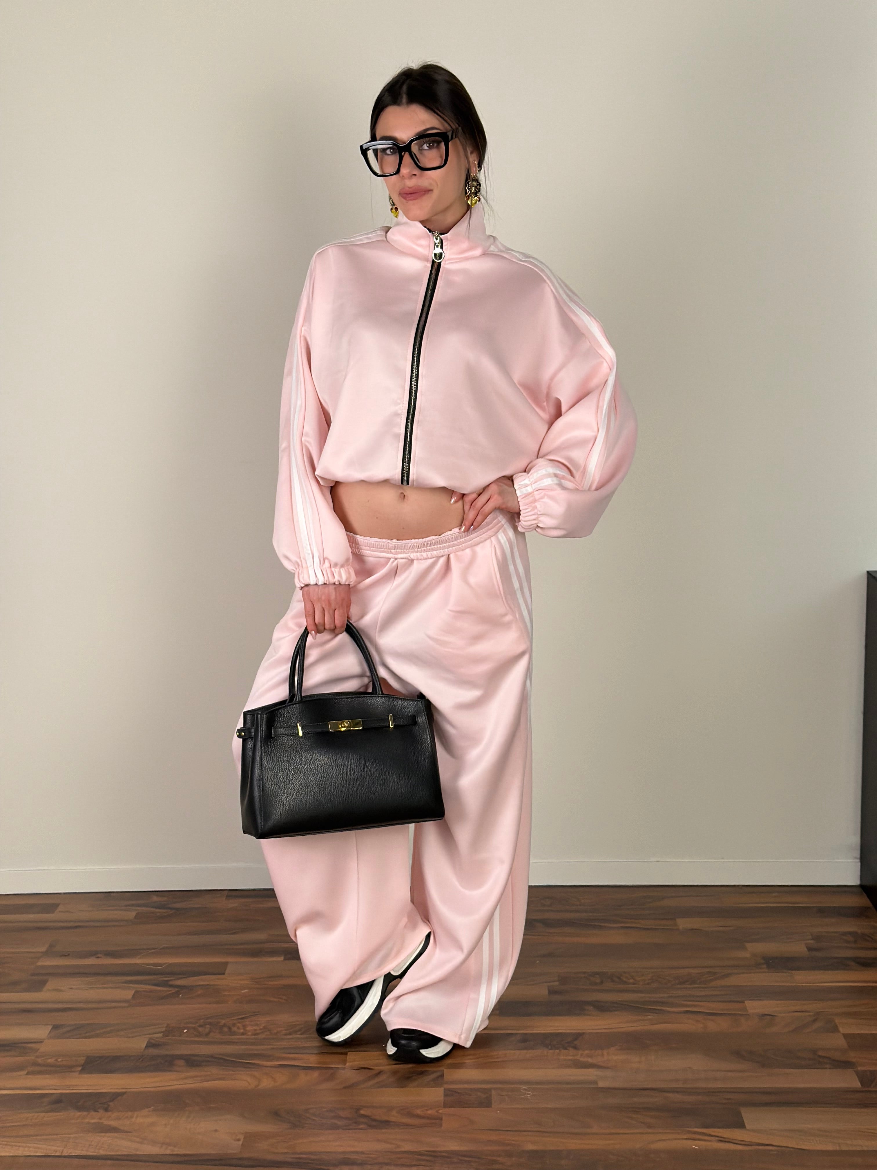 Felpa tuta Calliope rosa