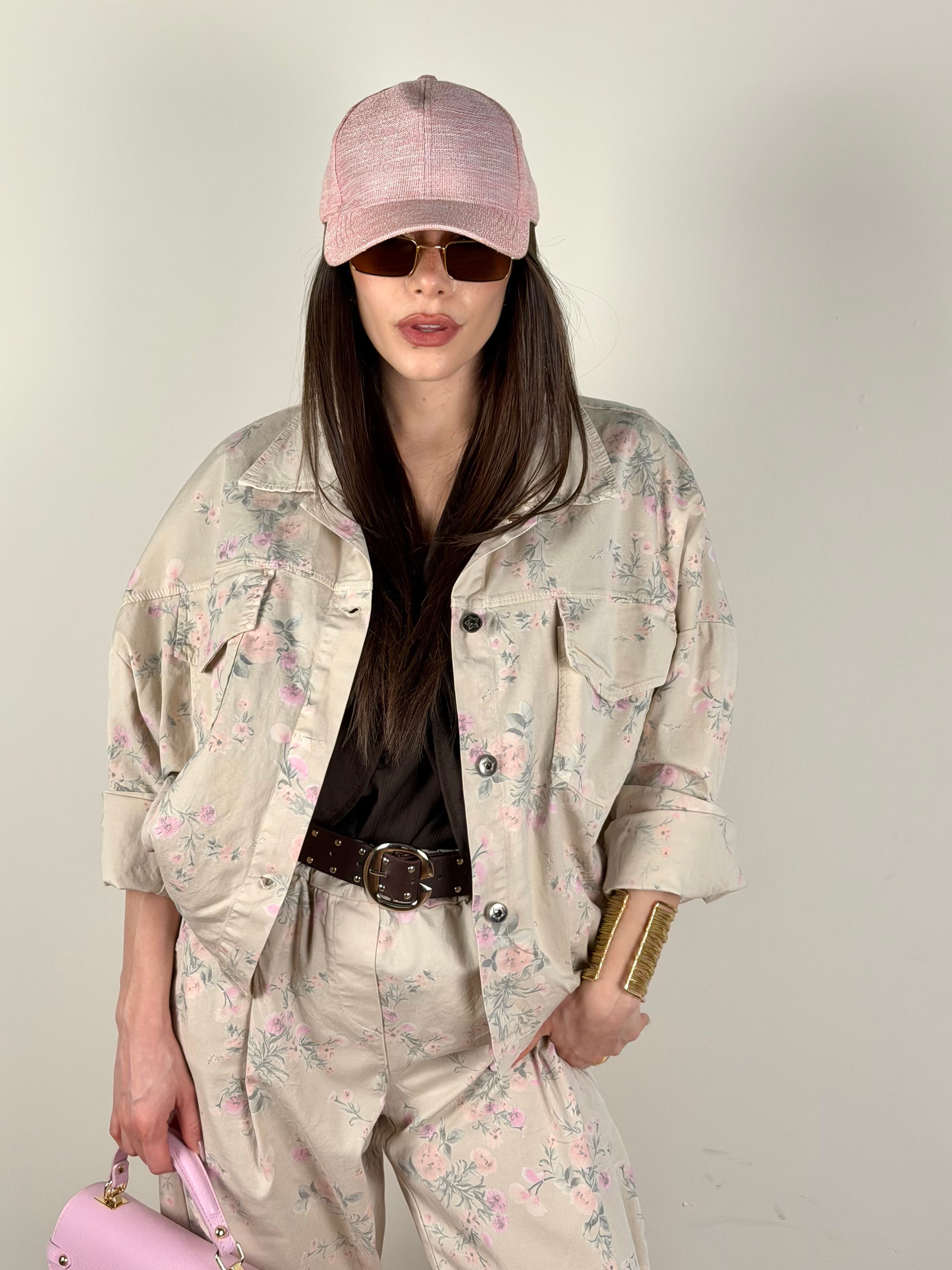 Giubbino jeans Isa beige