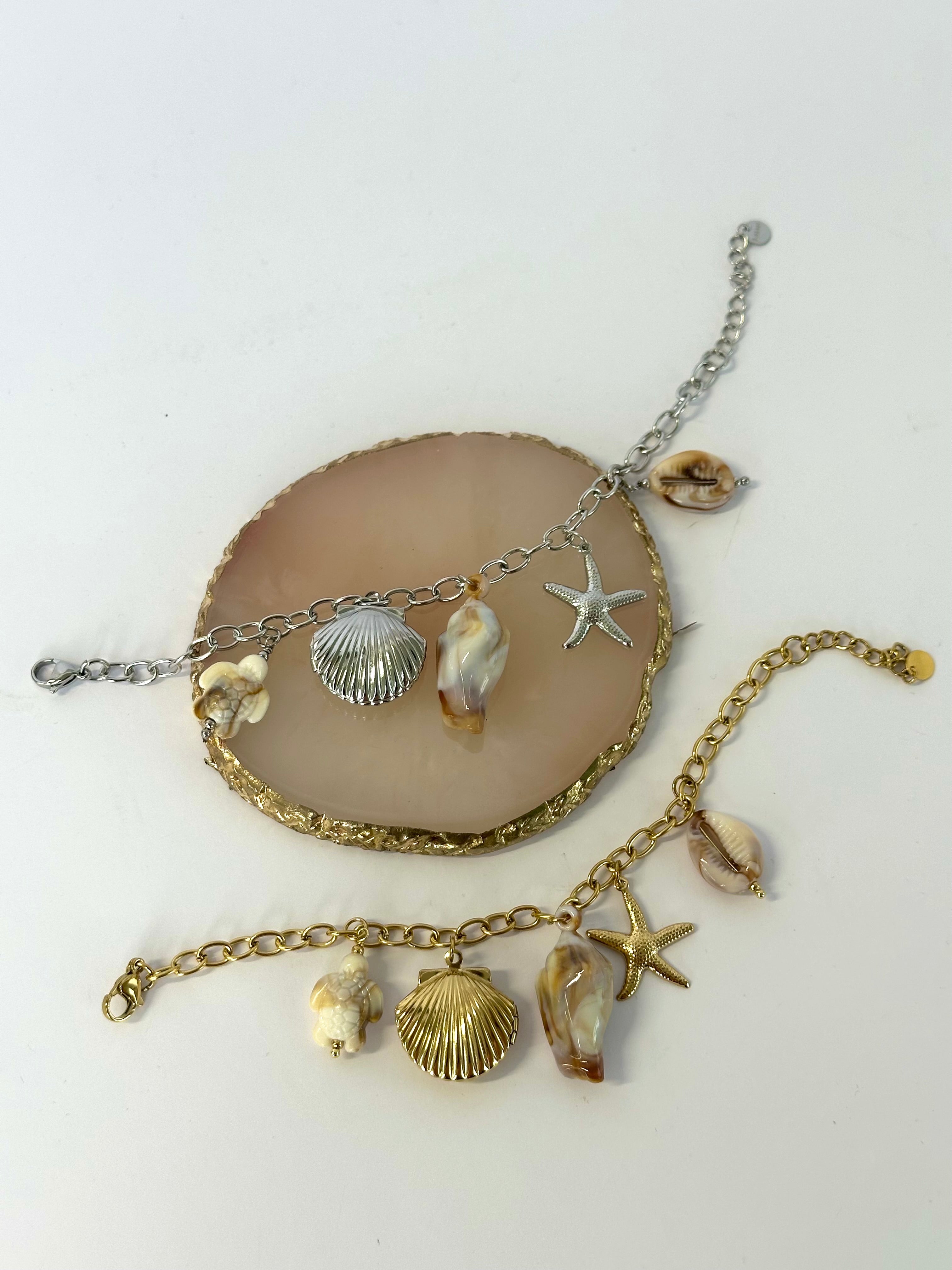 Bracciale con conchiglie mykonos