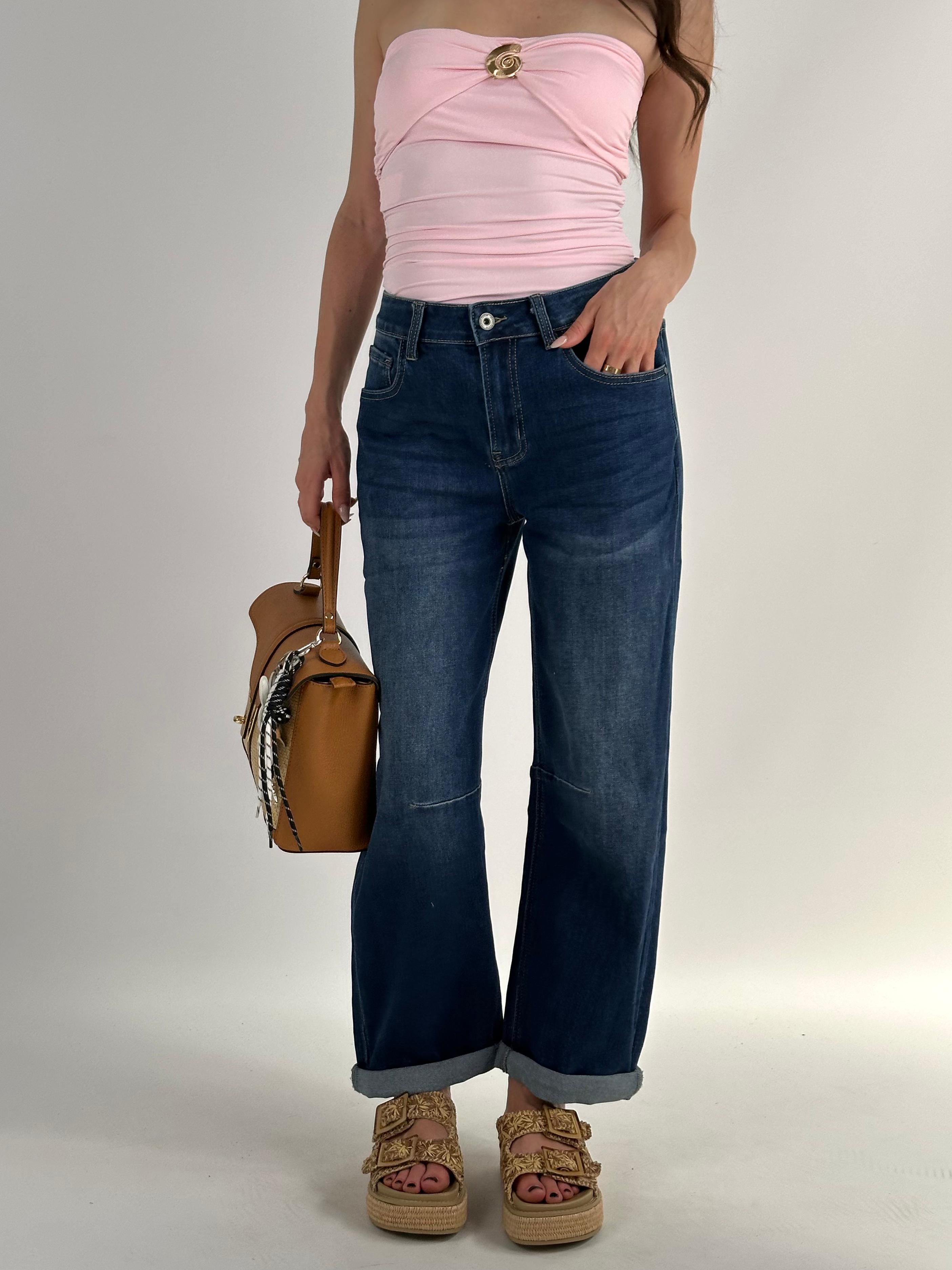 Jeans ballon blu denim