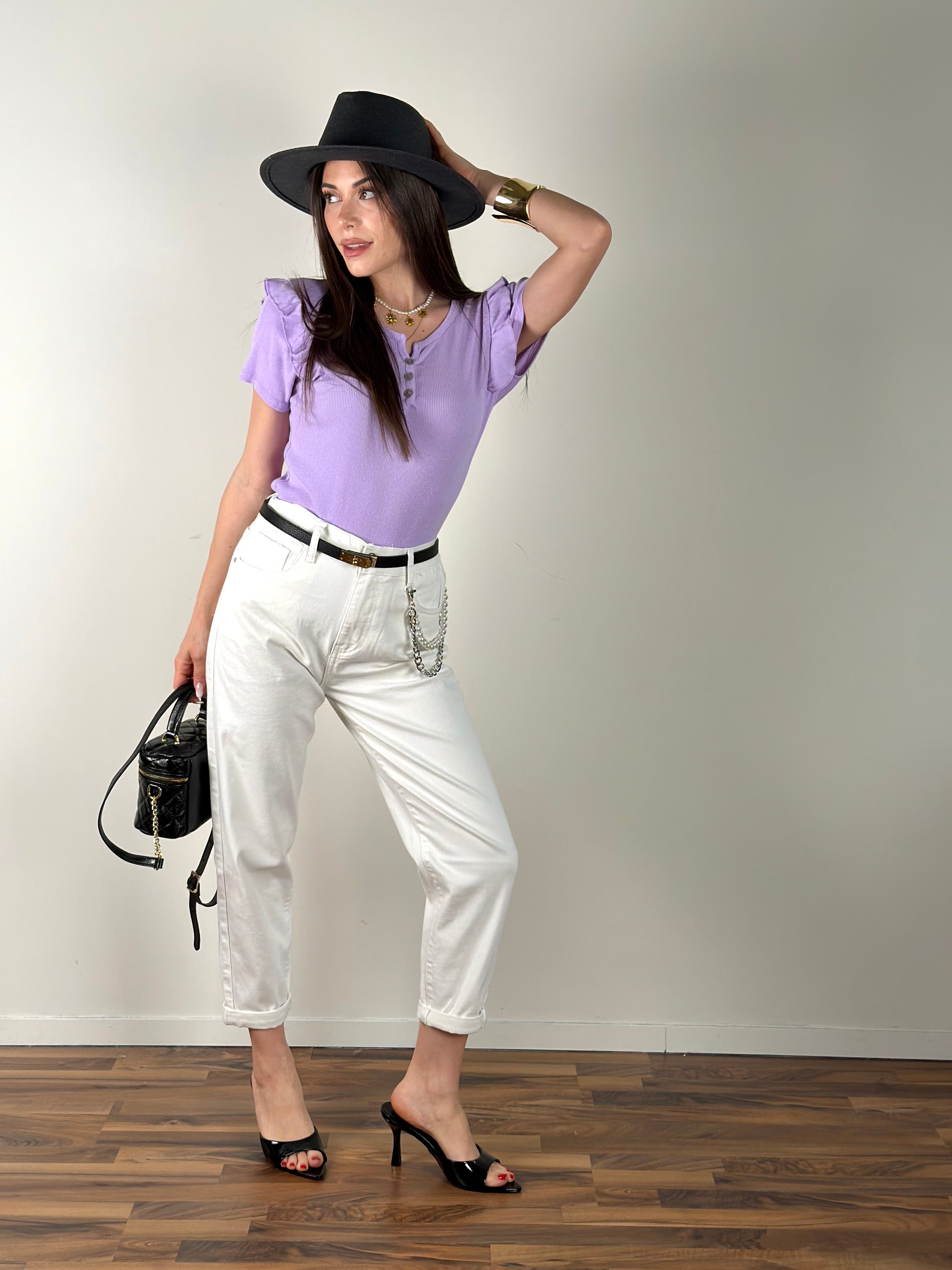 Jeans Chérie bianco