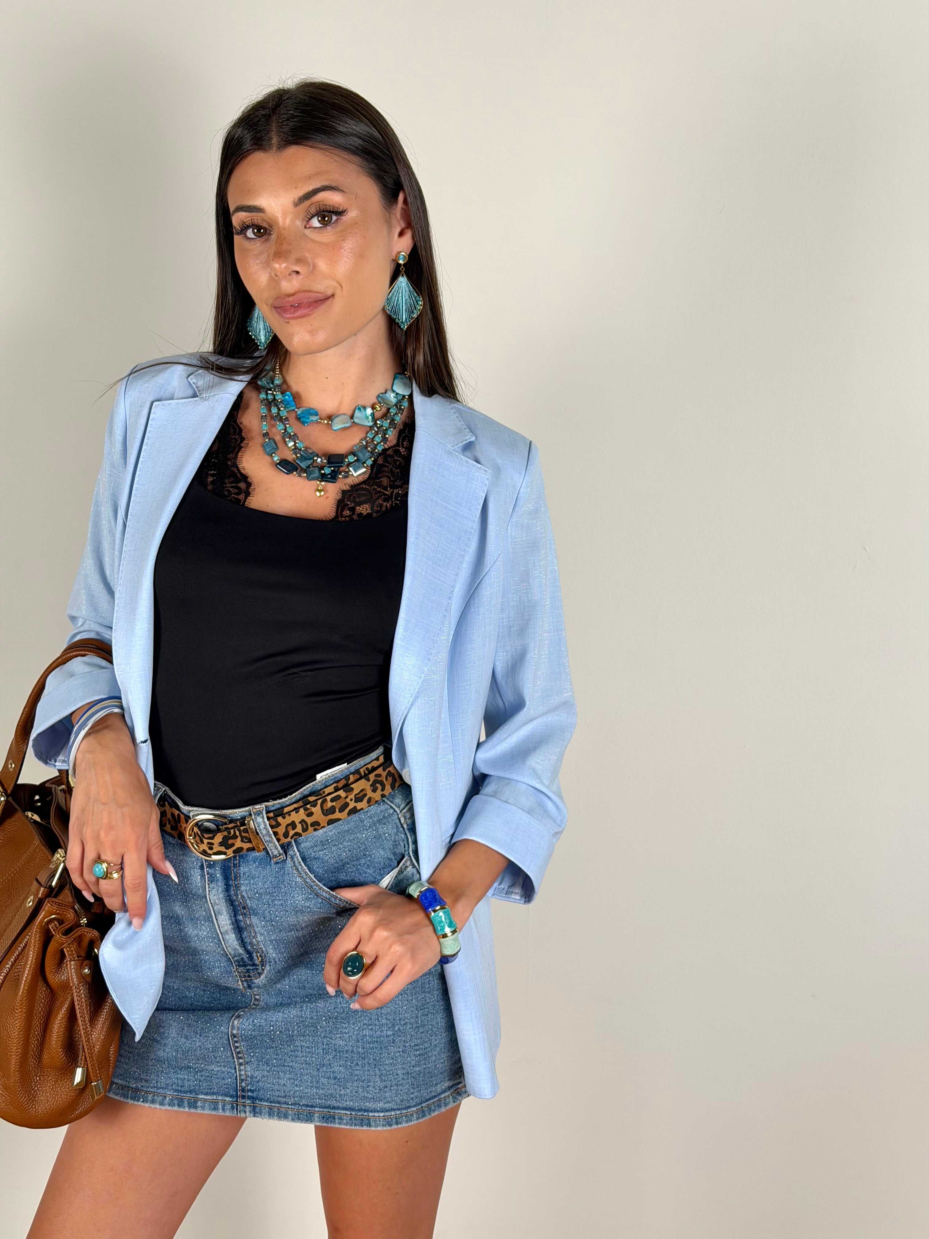 Giacca premium Cristallo celeste