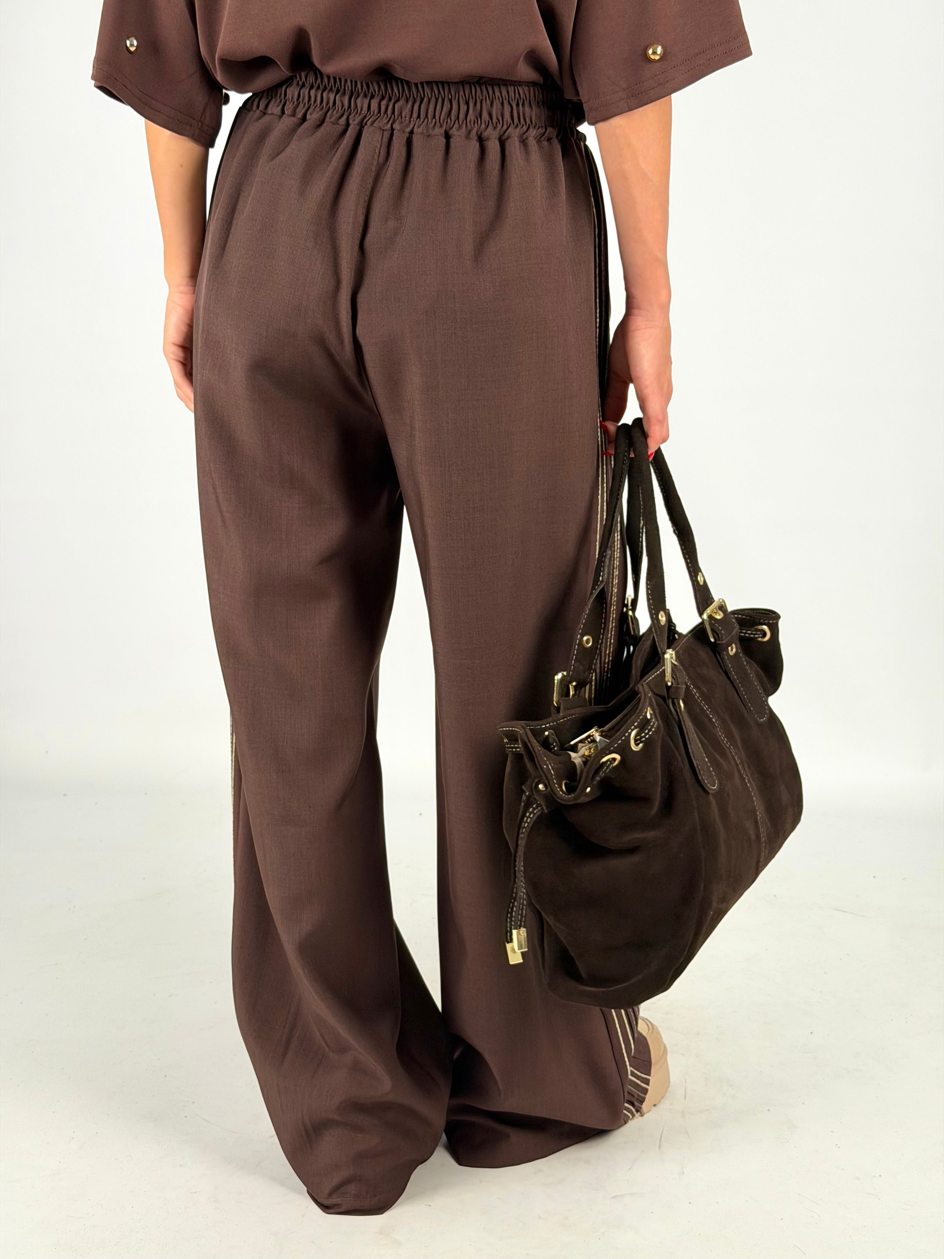 Pantalone righe moro