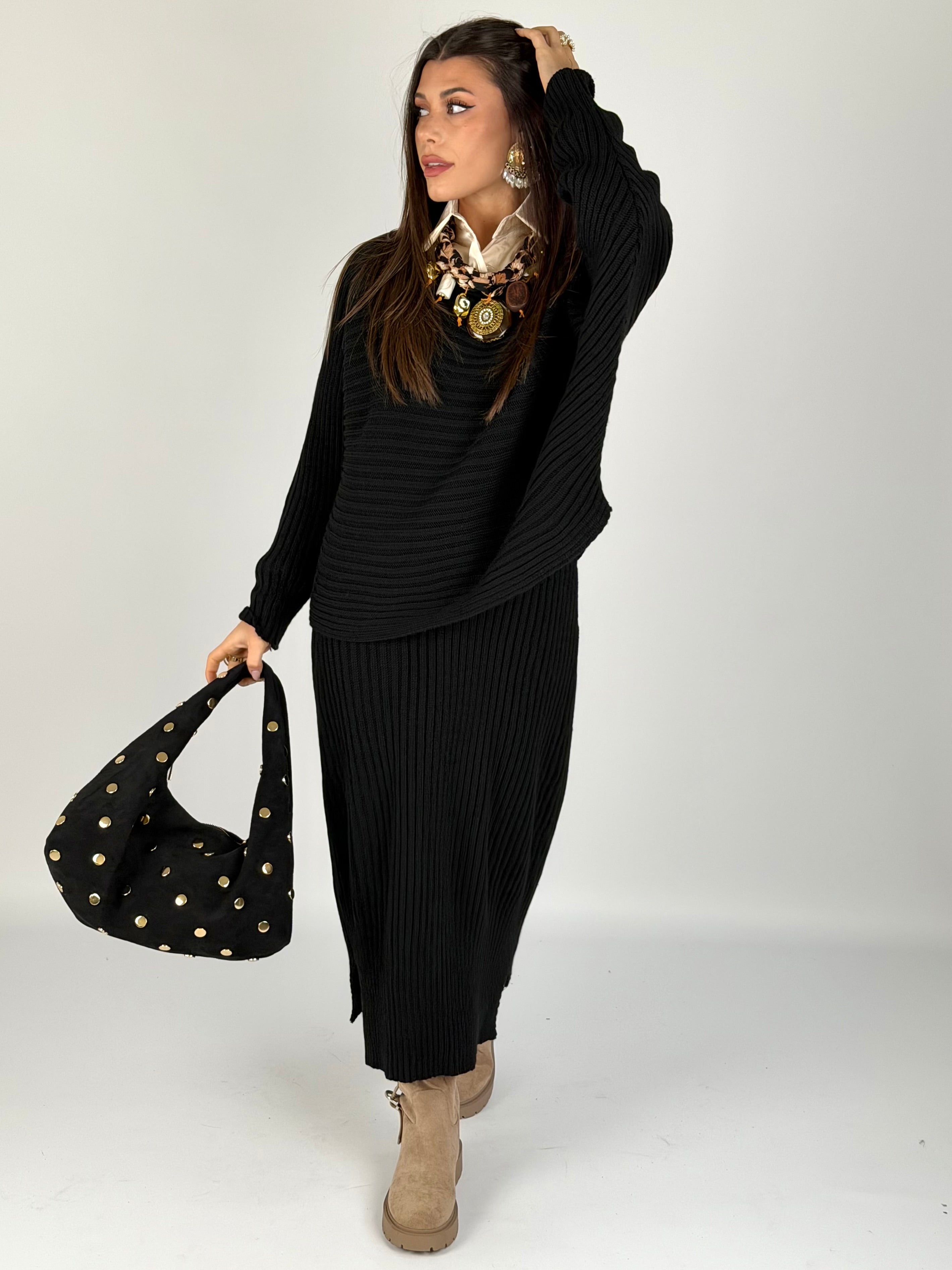 Abito + maglione Asia nero