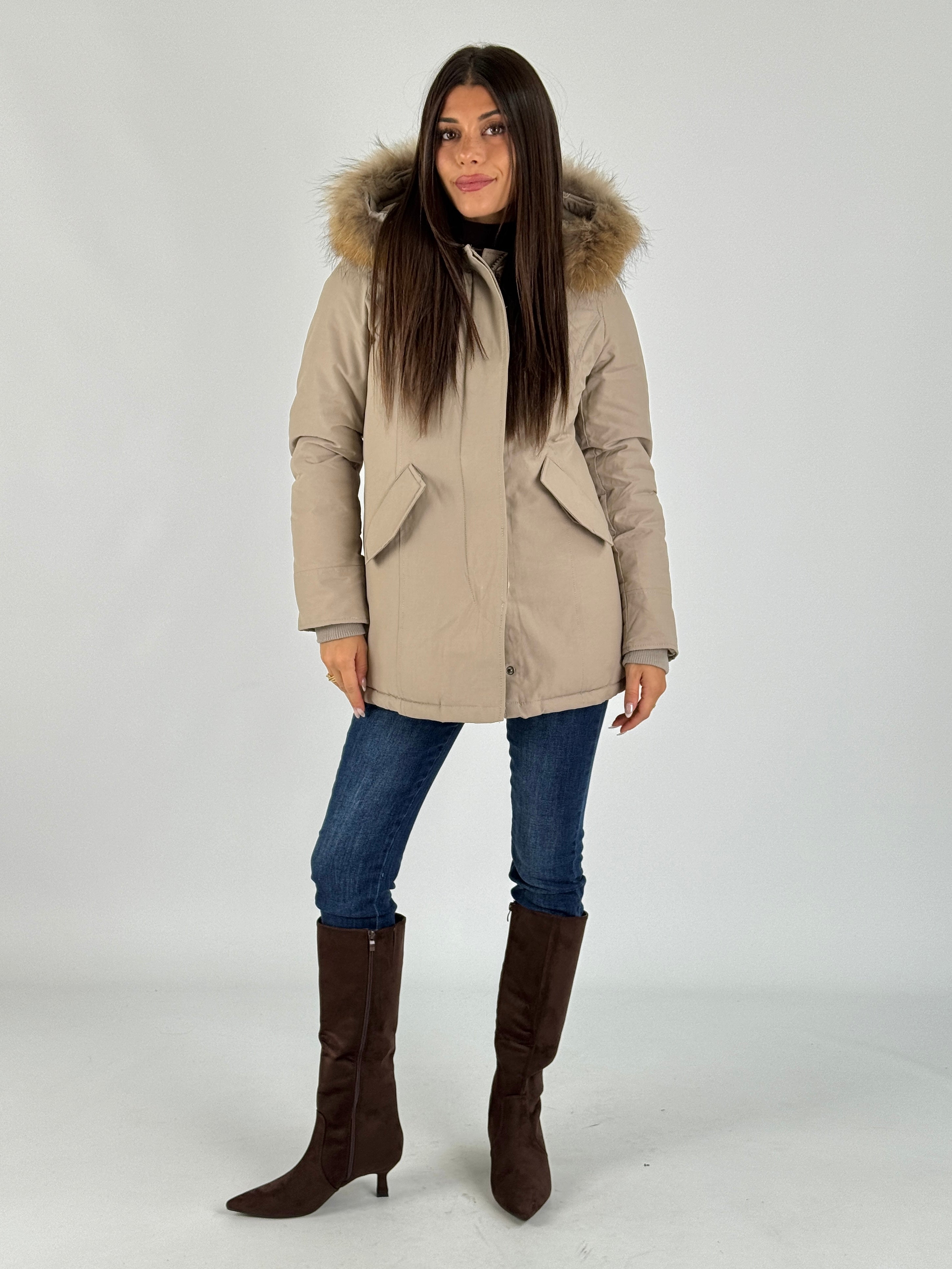 Giaccone Parka beige