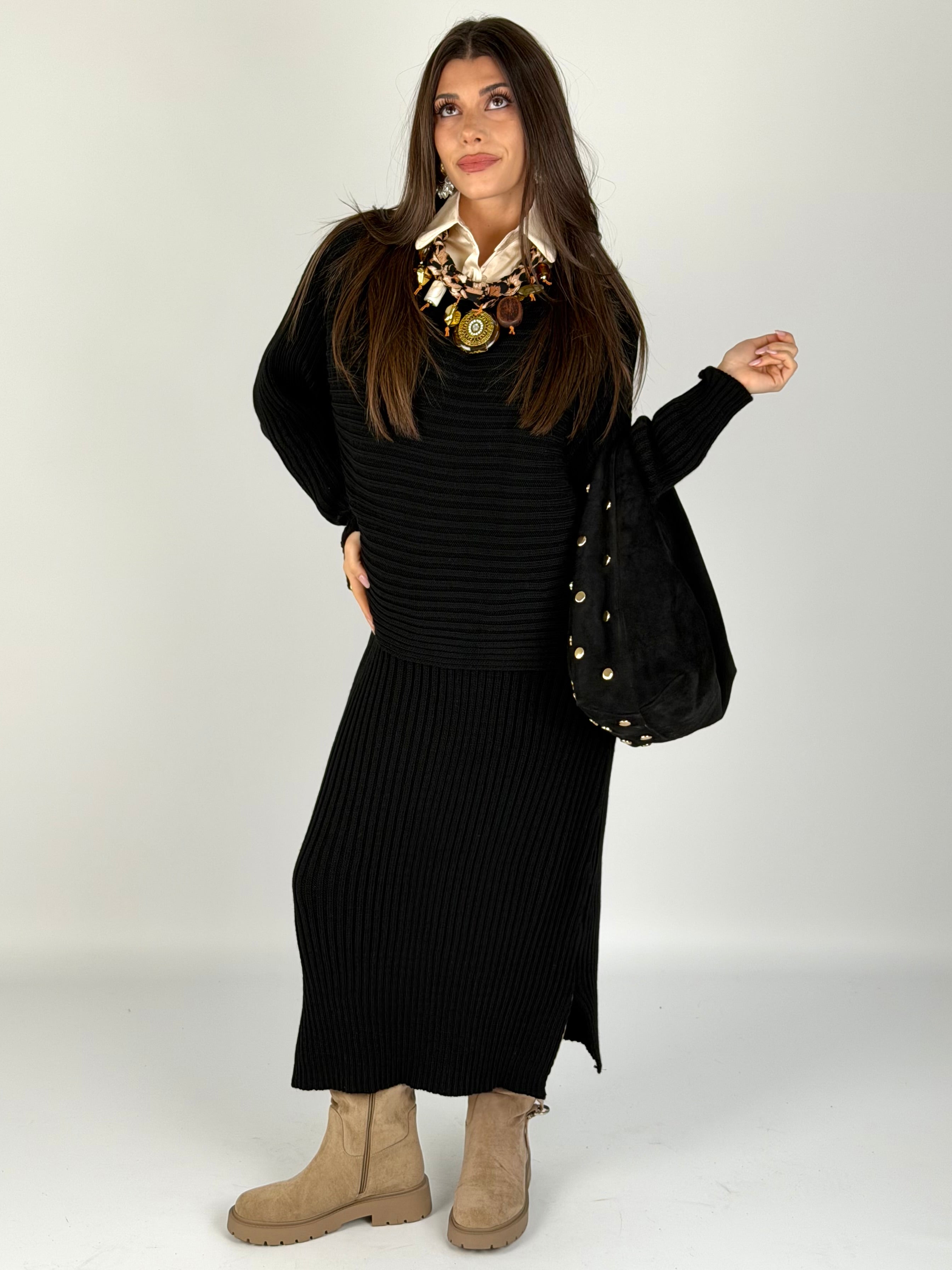 Abito + maglione Asia nero