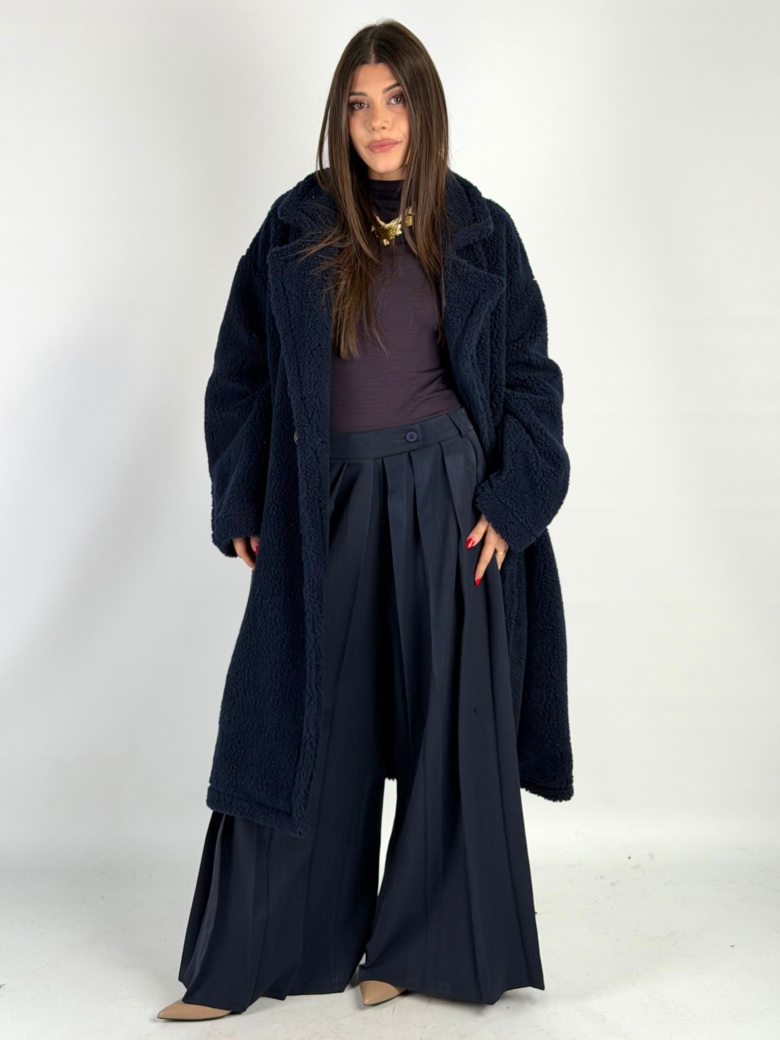 Teddy lungo Moira blu