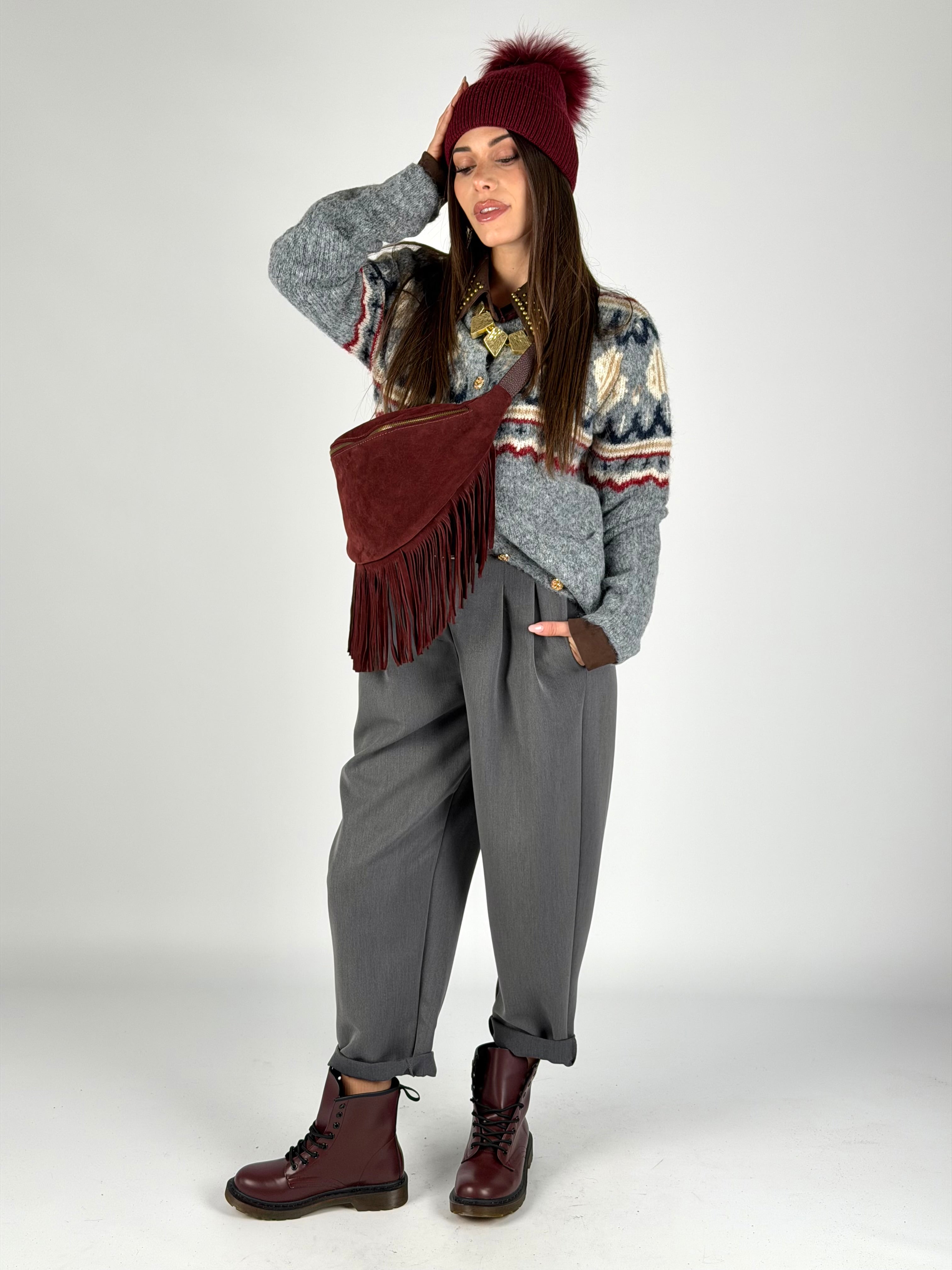 Pantalone India grigio