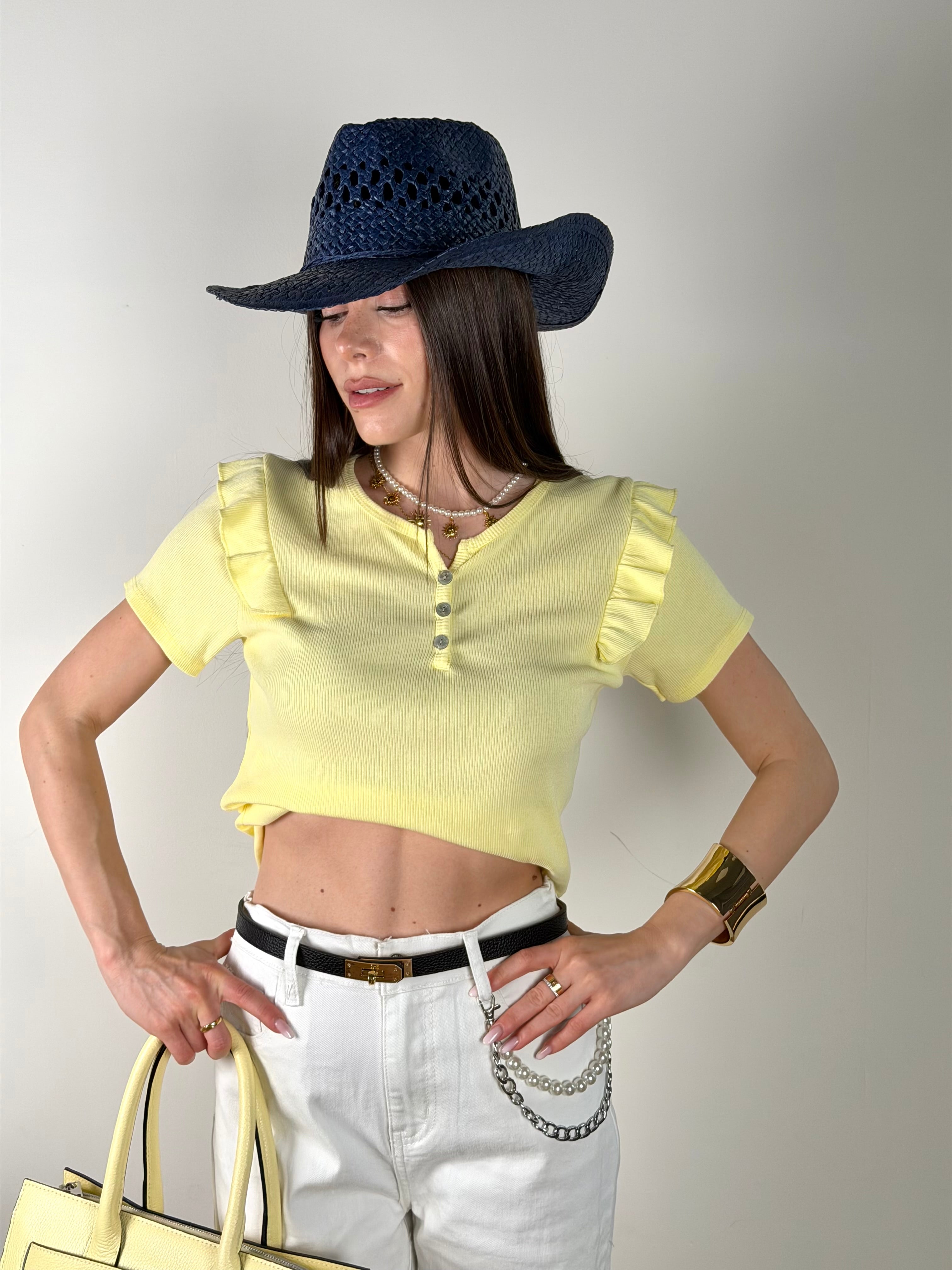 Maglia Chèrie gialla